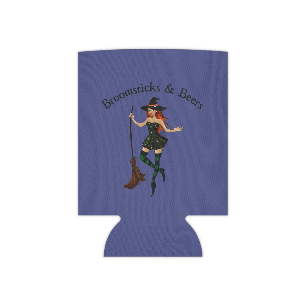 Witch with Broomsticks & Beers Halloween Can Cooler –Fall Autumn Halloween