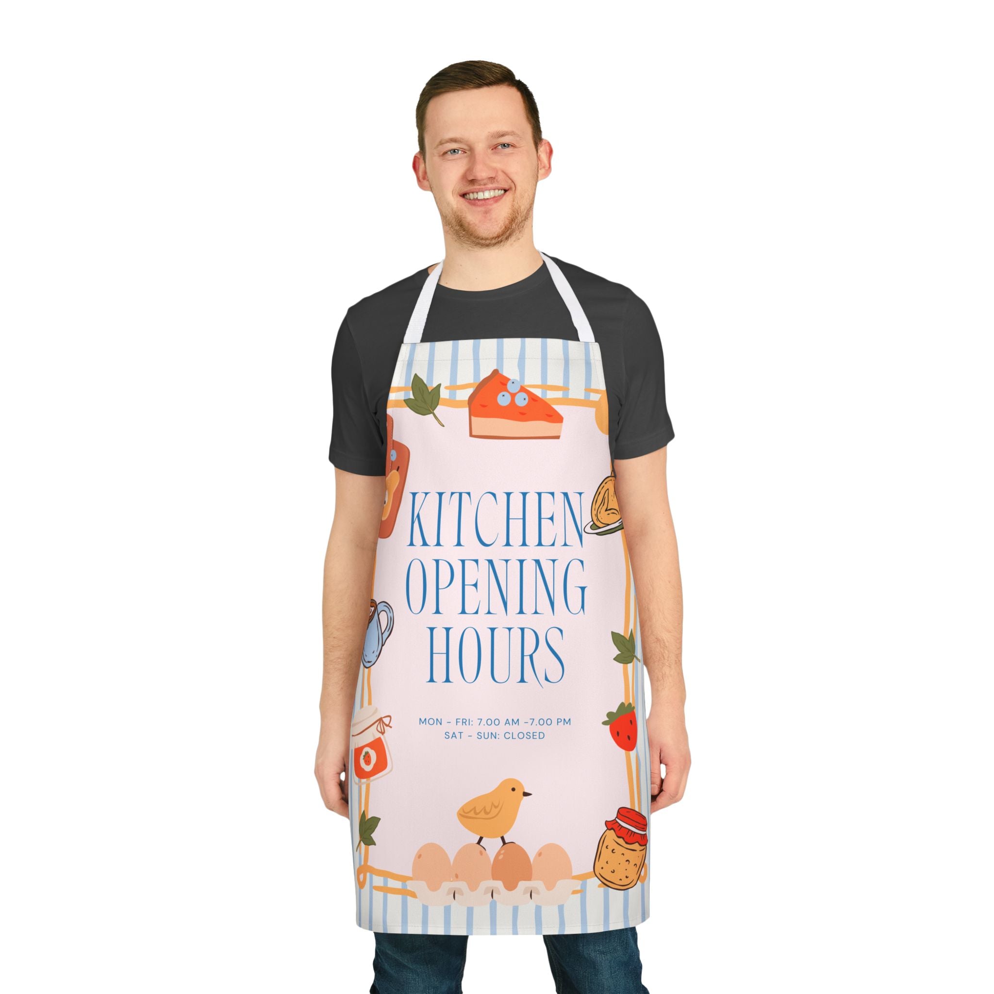 Opening Hours Funny Apron