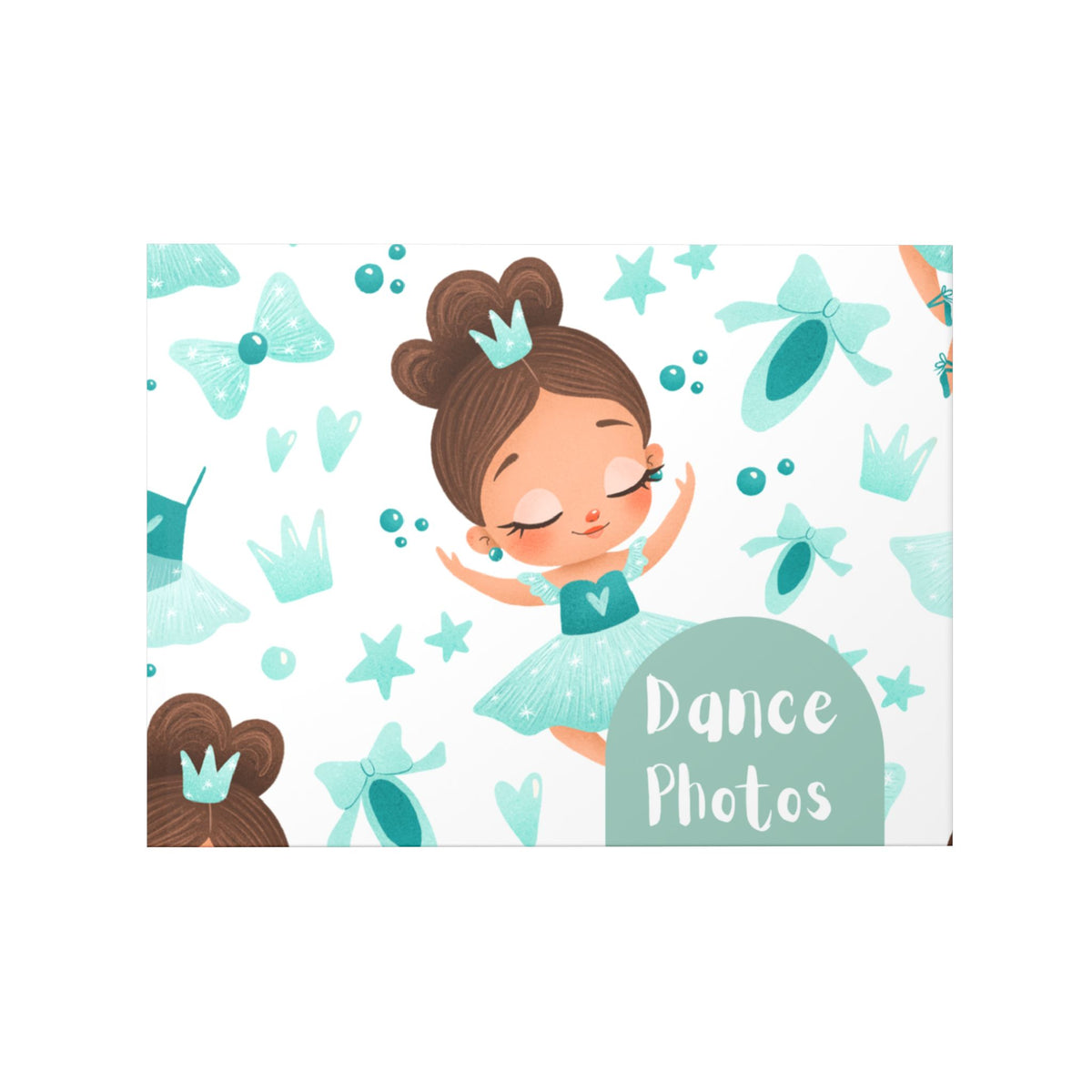 Teal Ballerina Dance Photos Hardcover A4 Photo Book — Keepsake Yearbook Memory Album DIY