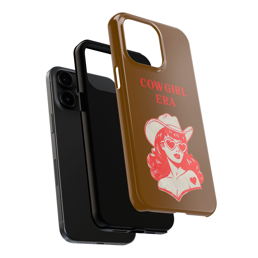 Ladies iPhone Case - Cowgirl Era Brown Red