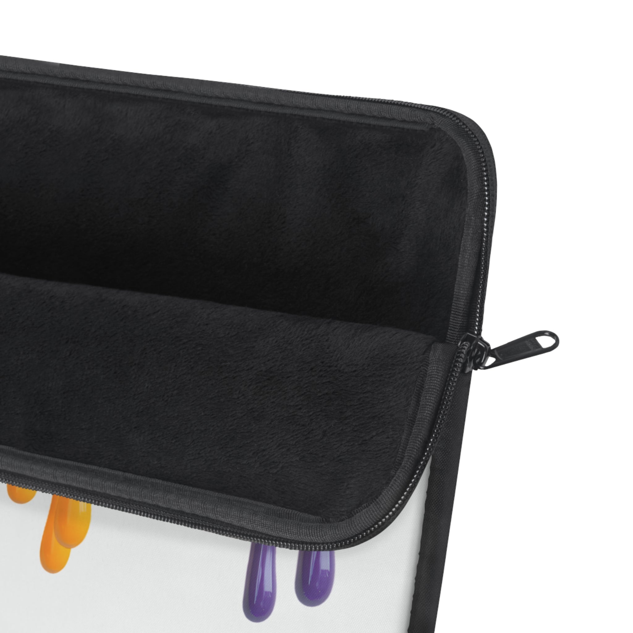 Pastel Drip Paint Laptop Sleeve — Protective Neoprene Cover