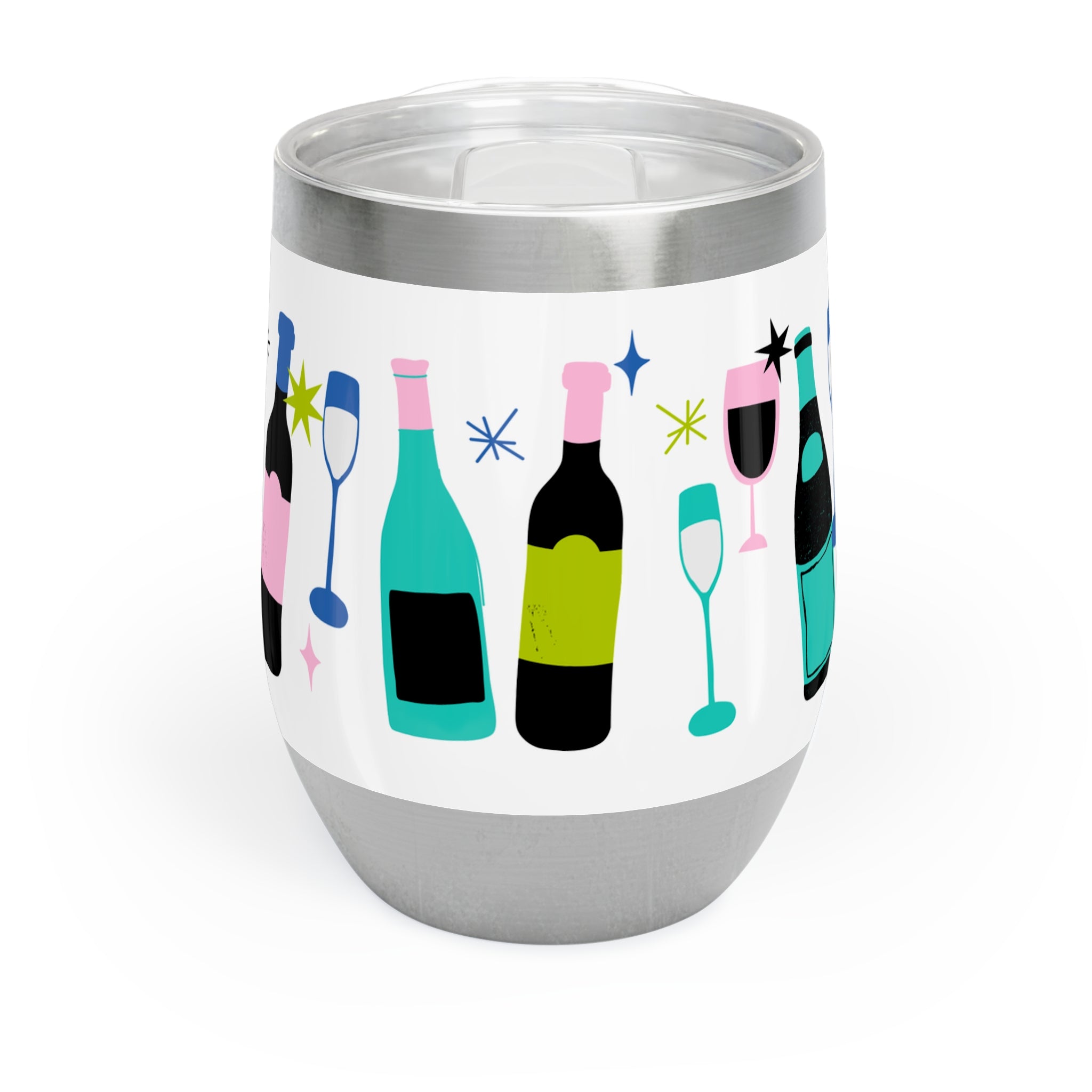 Chill Wine Tumbler - Colourful Wine Design