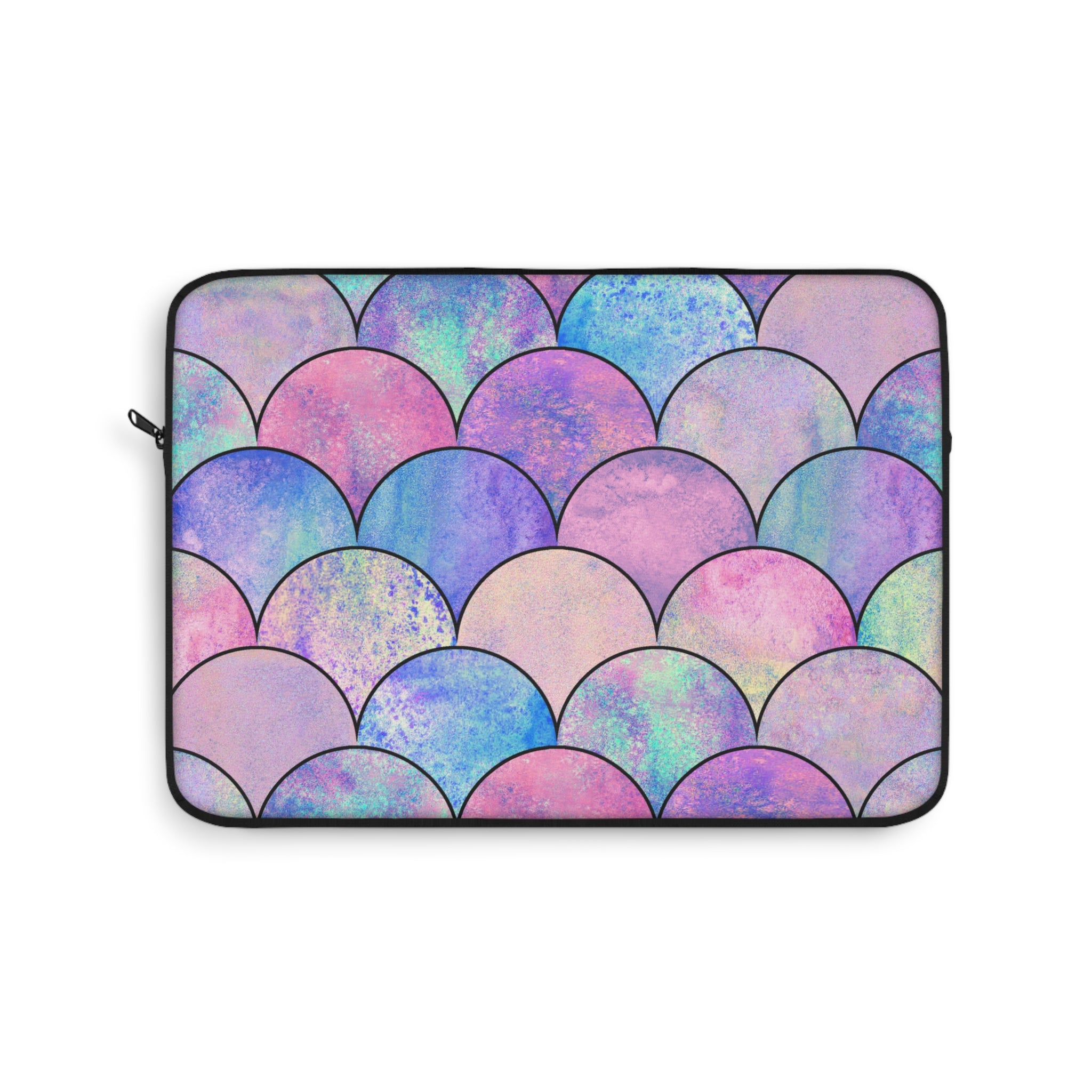 Pastel Shimmer Shells Laptop Sleeve - Protective Neoprene Cover