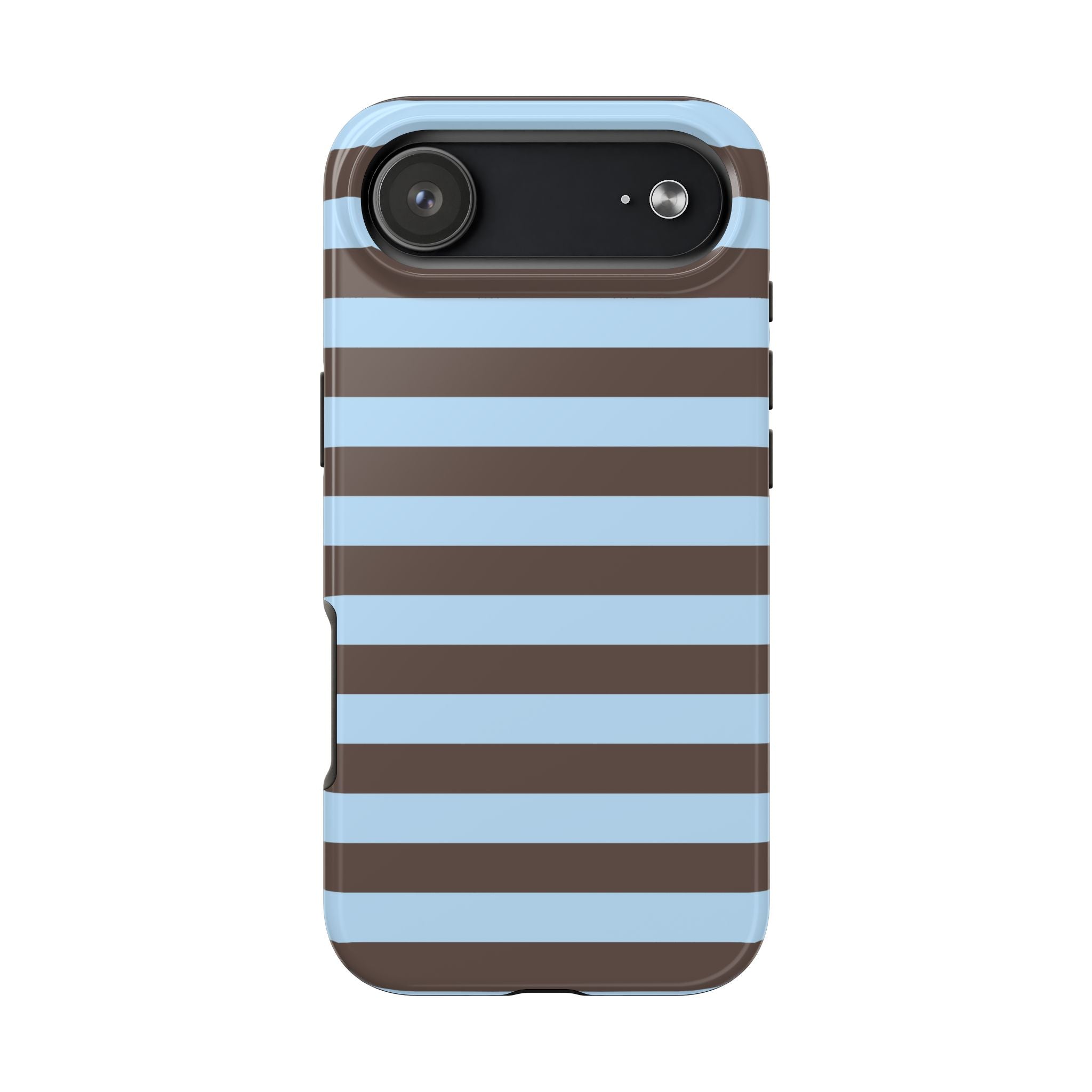 iPhone Case Blue Brown Stripes