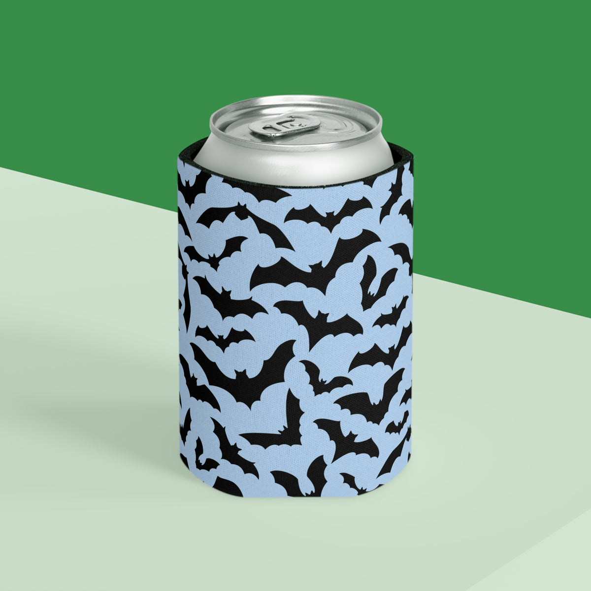Halloween Black Bats Can Cooler –Fall Autumn Halloween