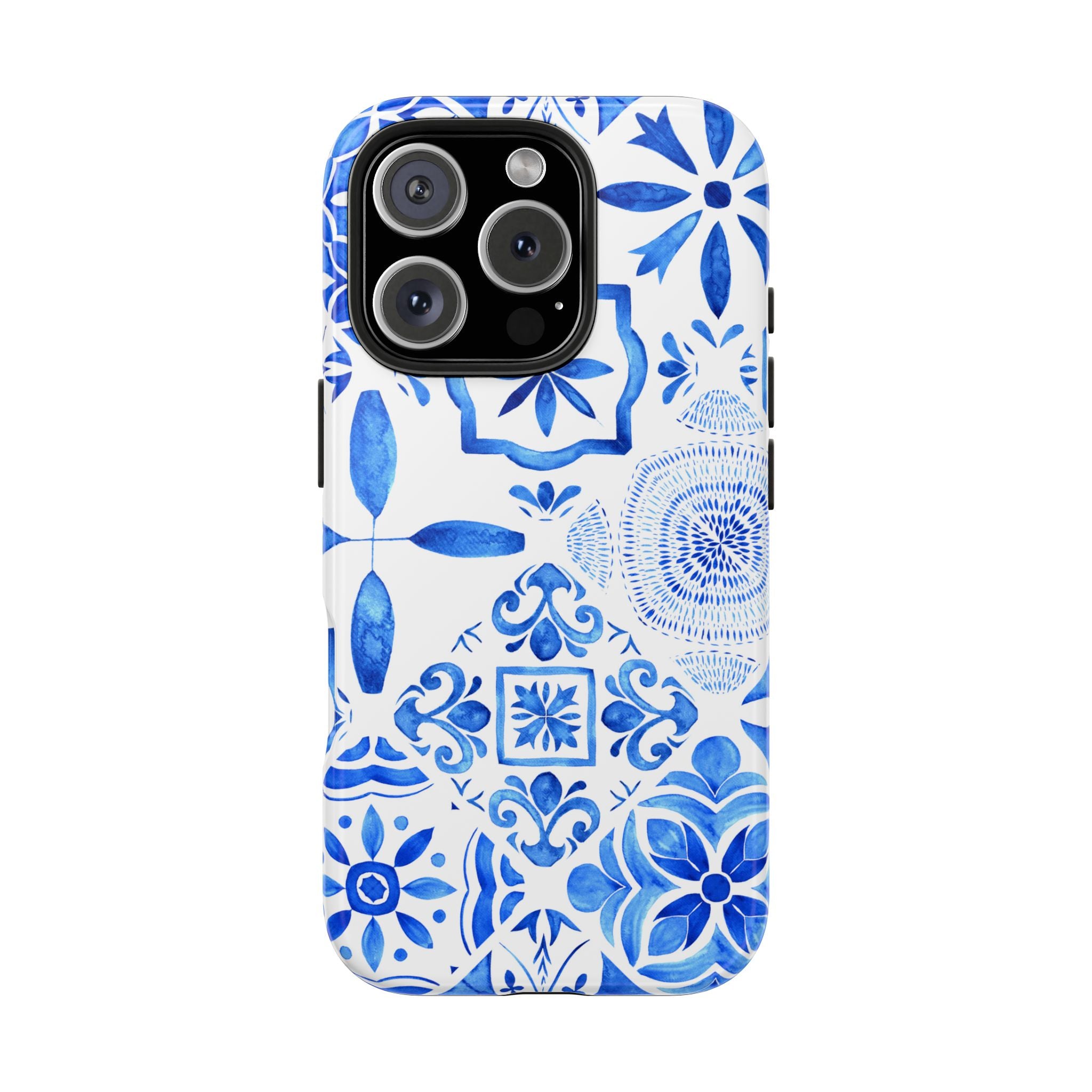 iPhone Case Pastel Santorini Inspired Blue White