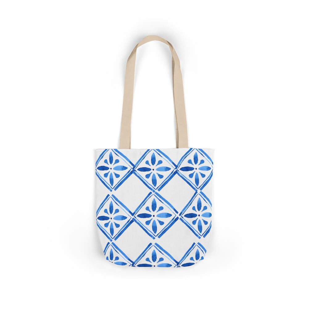 Canvas Tote Bag — Santorini Inspired Beach-Ready Shopper