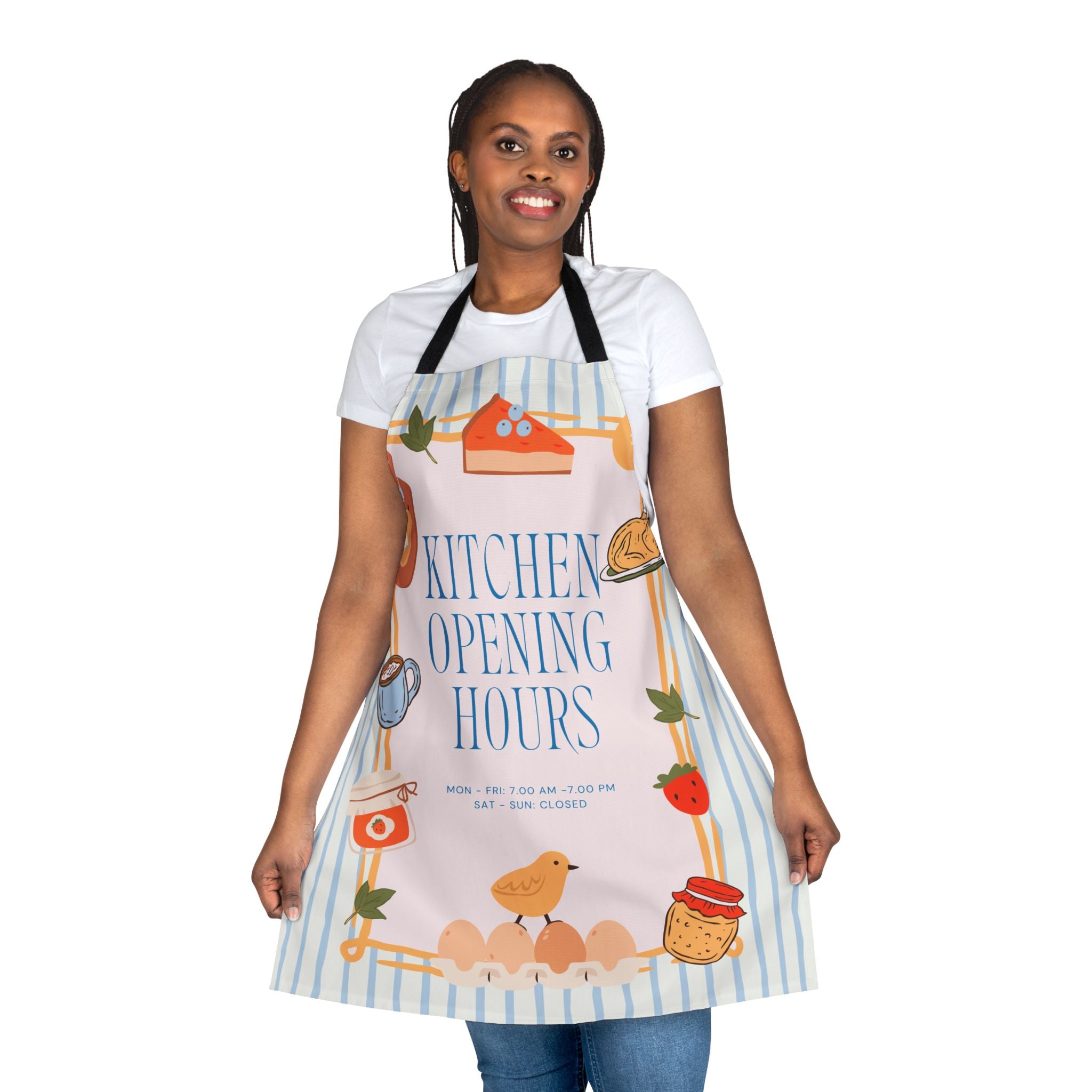 Opening Hours Funny Apron