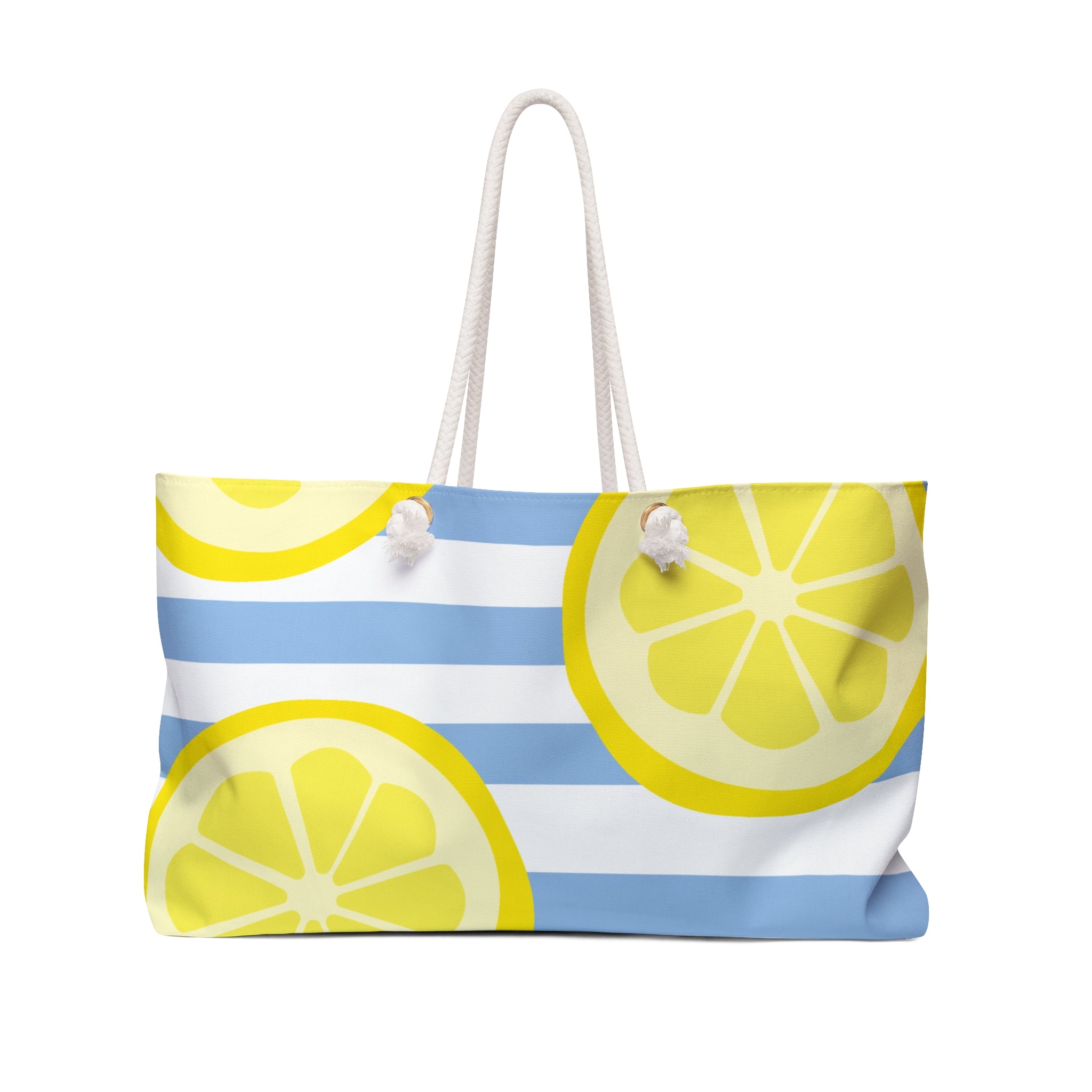 "When Life Gives You Lemons" Weekender Bag — Large Travel or Beach Tote