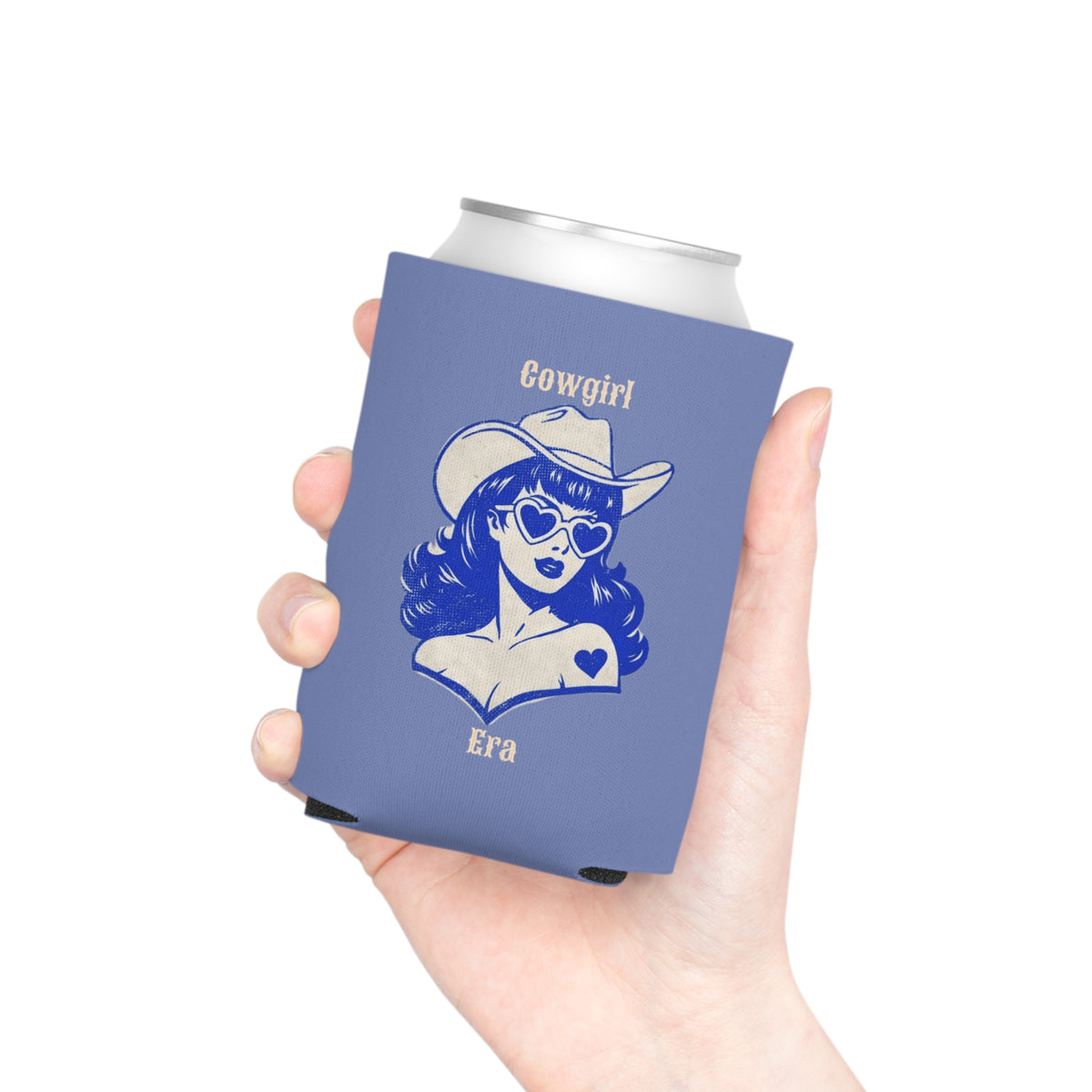 Cowgirl Era Can Cooler –Blue