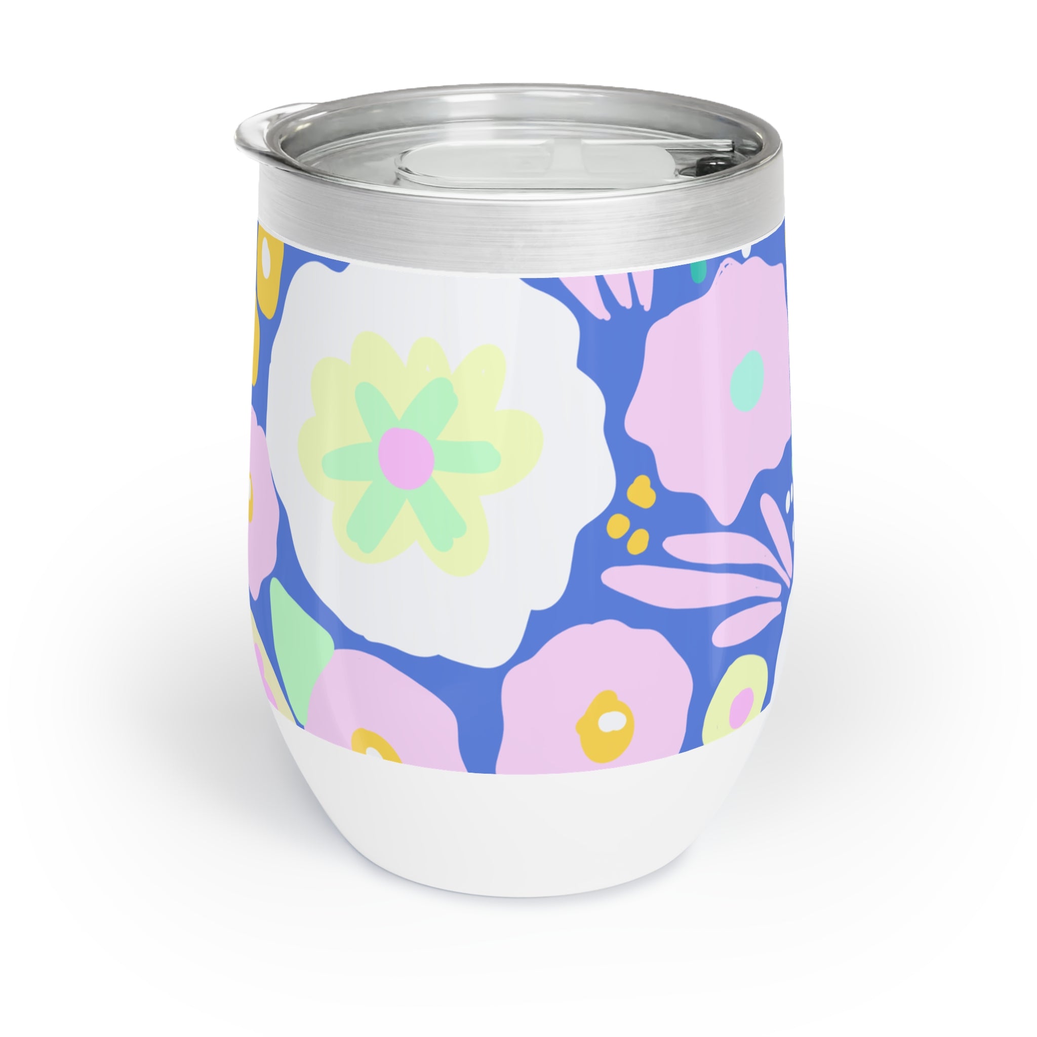 Chill Wine Tumbler - Colourful Floral Design
