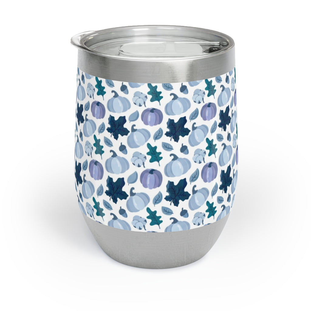 Blue Pumpkin Fall Chill Wine Tumbler