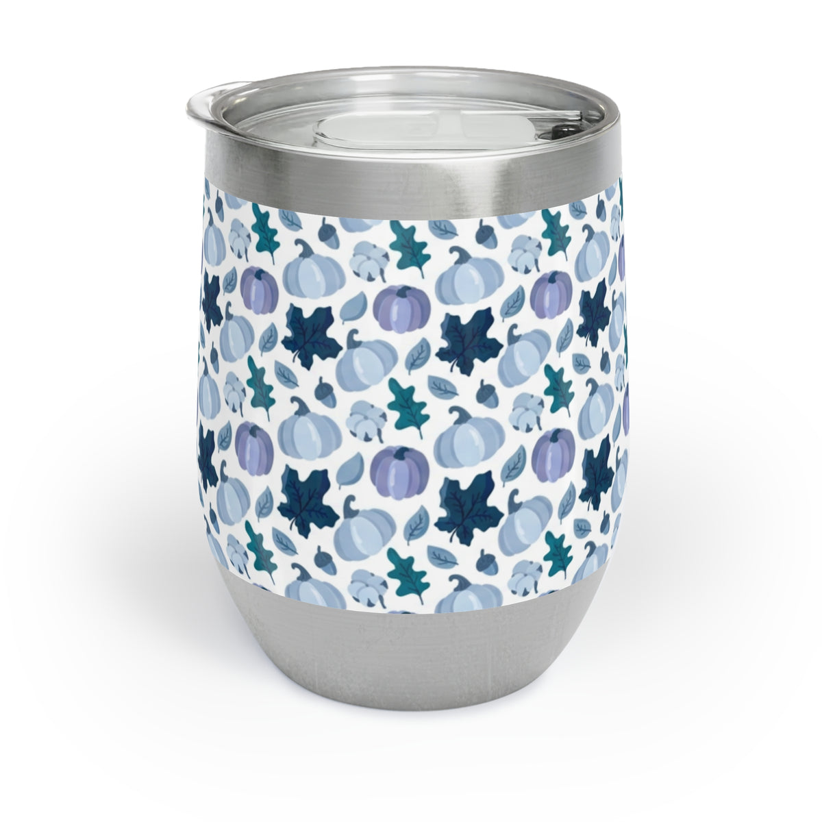 Blue Pumpkin Fall Chill Wine Tumbler