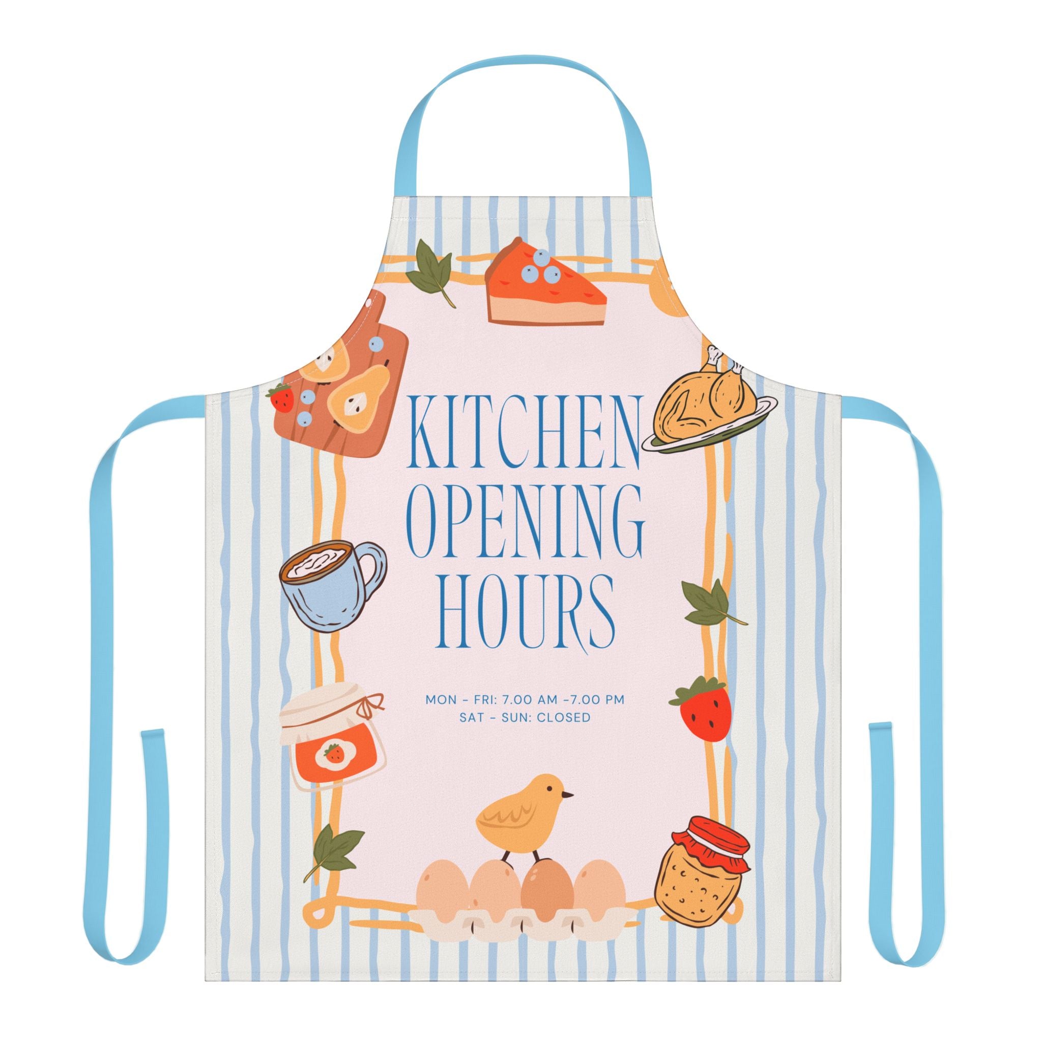 Opening Hours Funny Apron