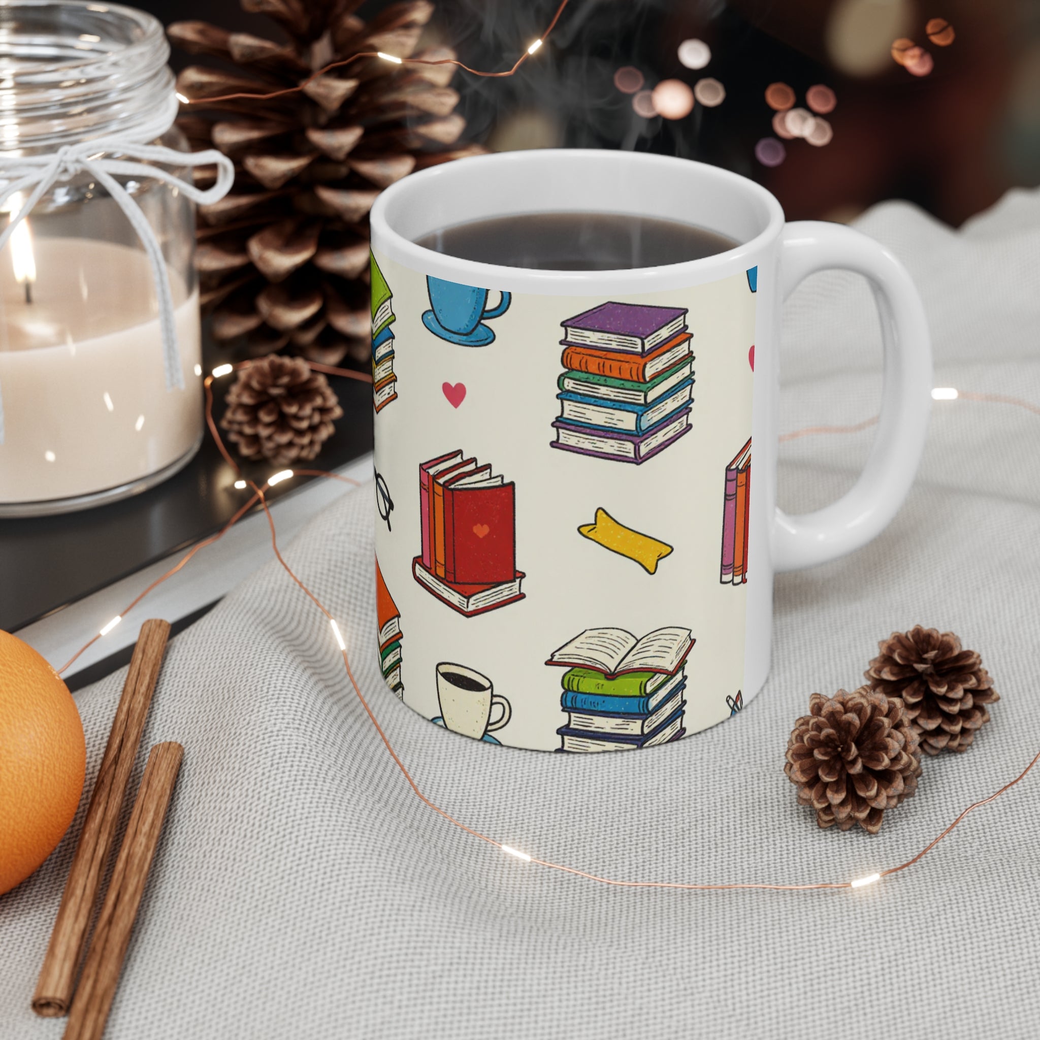 Book Lovers Mug — Ceramic Coffee Cup