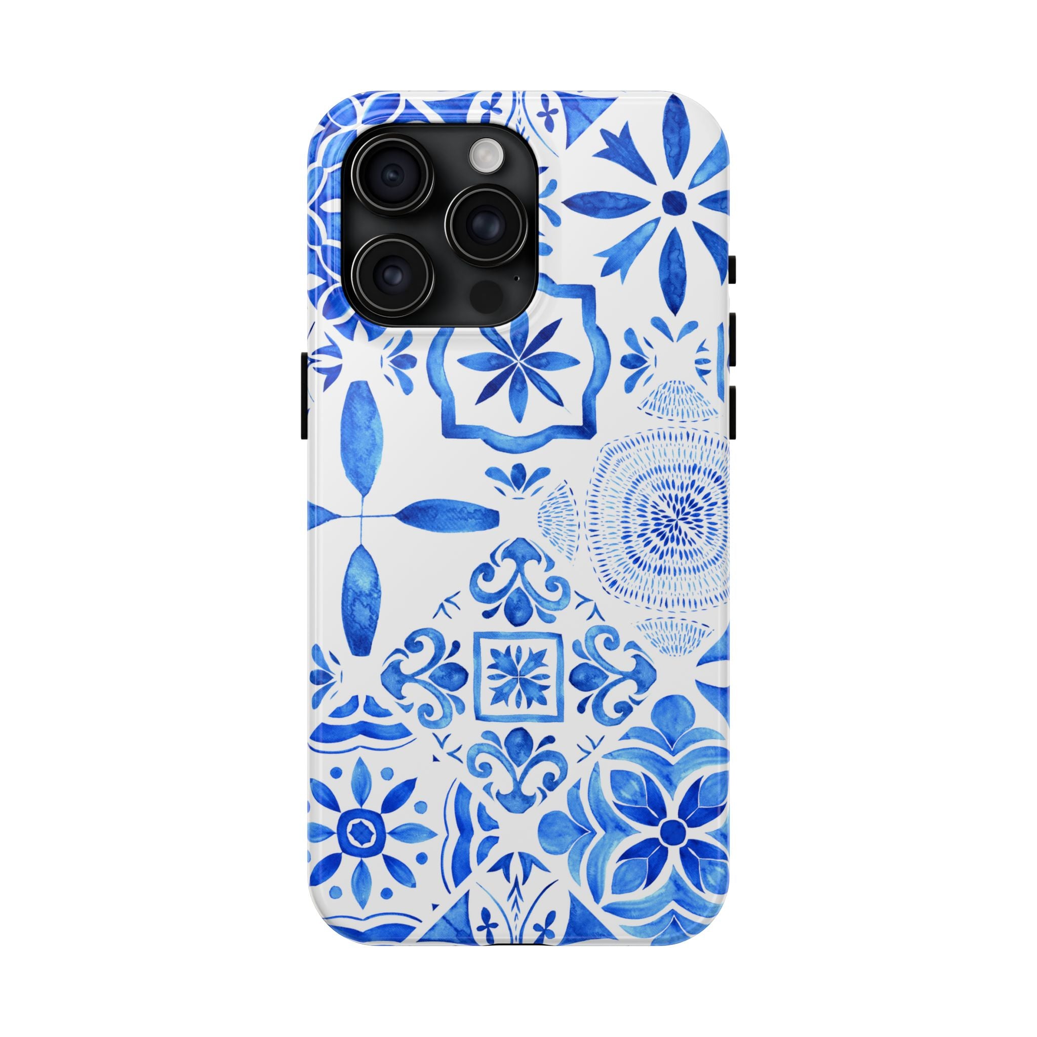 iPhone Case Pastel Santorini Inspired Blue White