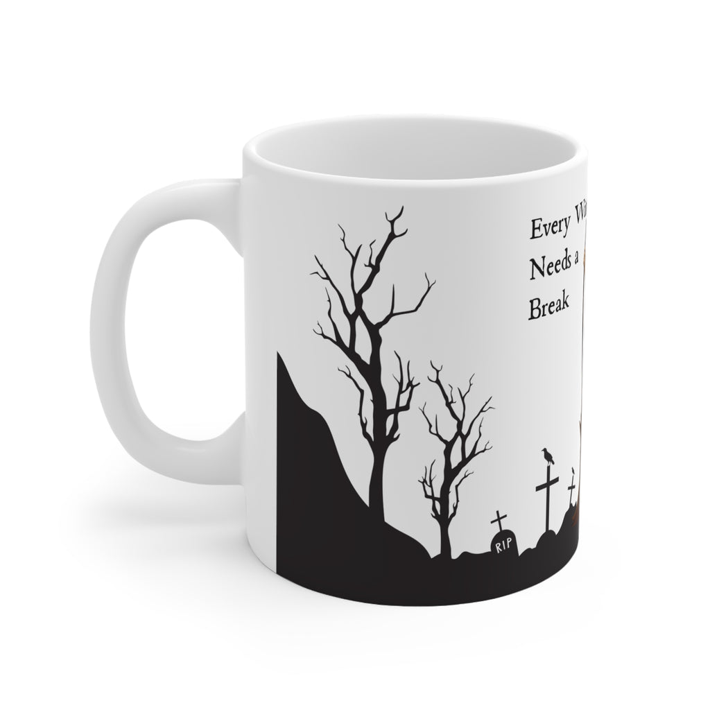 Every Witch Needs a Break Coffee Halloween Mug — Ceramic Coffee Cup