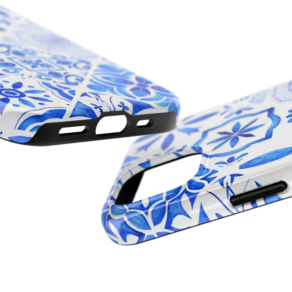 iPhone Case Pastel Santorini Inspired Blue White