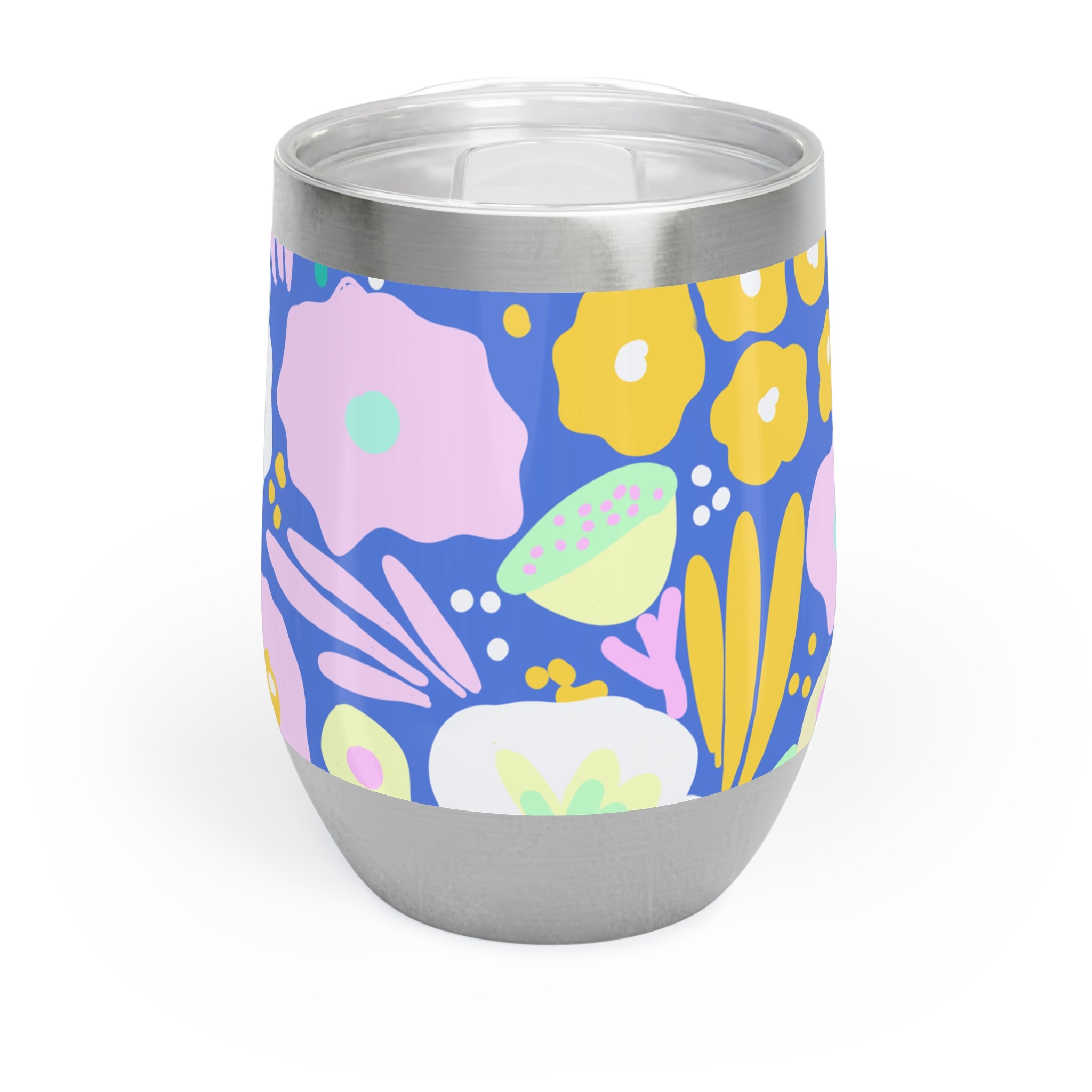 Chill Wine Tumbler - Colourful Floral Design