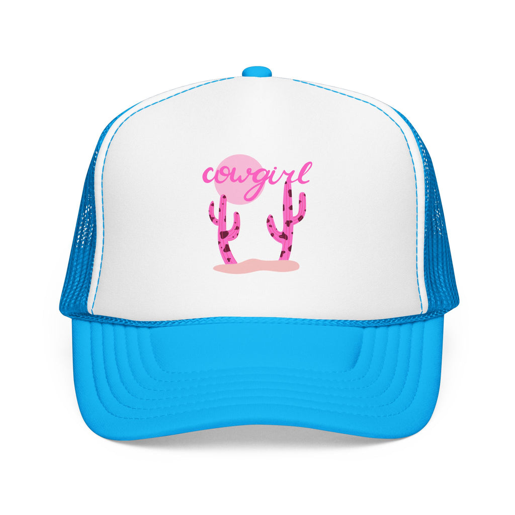 Cowgirl Cactus Print Foam Trucker Hat
