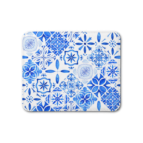 Blue Mediterranean Style Leather Placemat - Table Decor