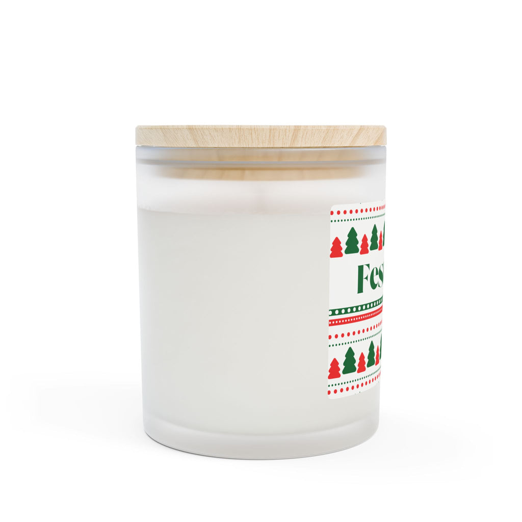 Funny Holiday Candle — “Festive AF” Frosted Glass 11oz