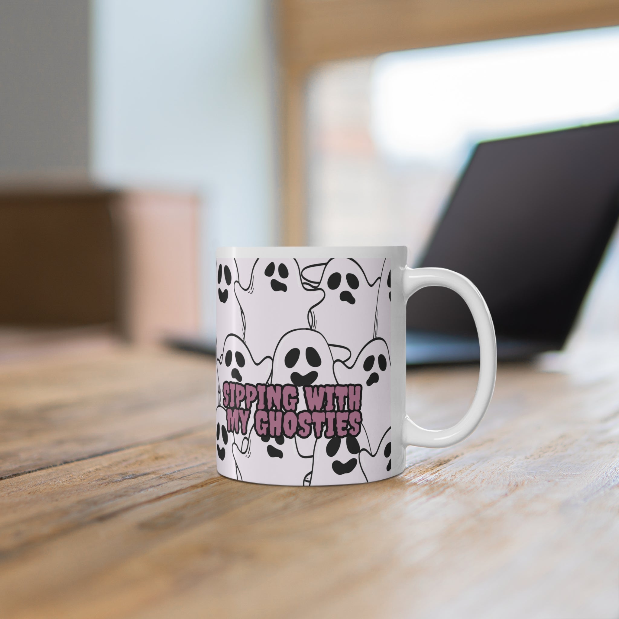 Ghost Fall Coffee Halloween Mug — Ceramic Coffee Cup
