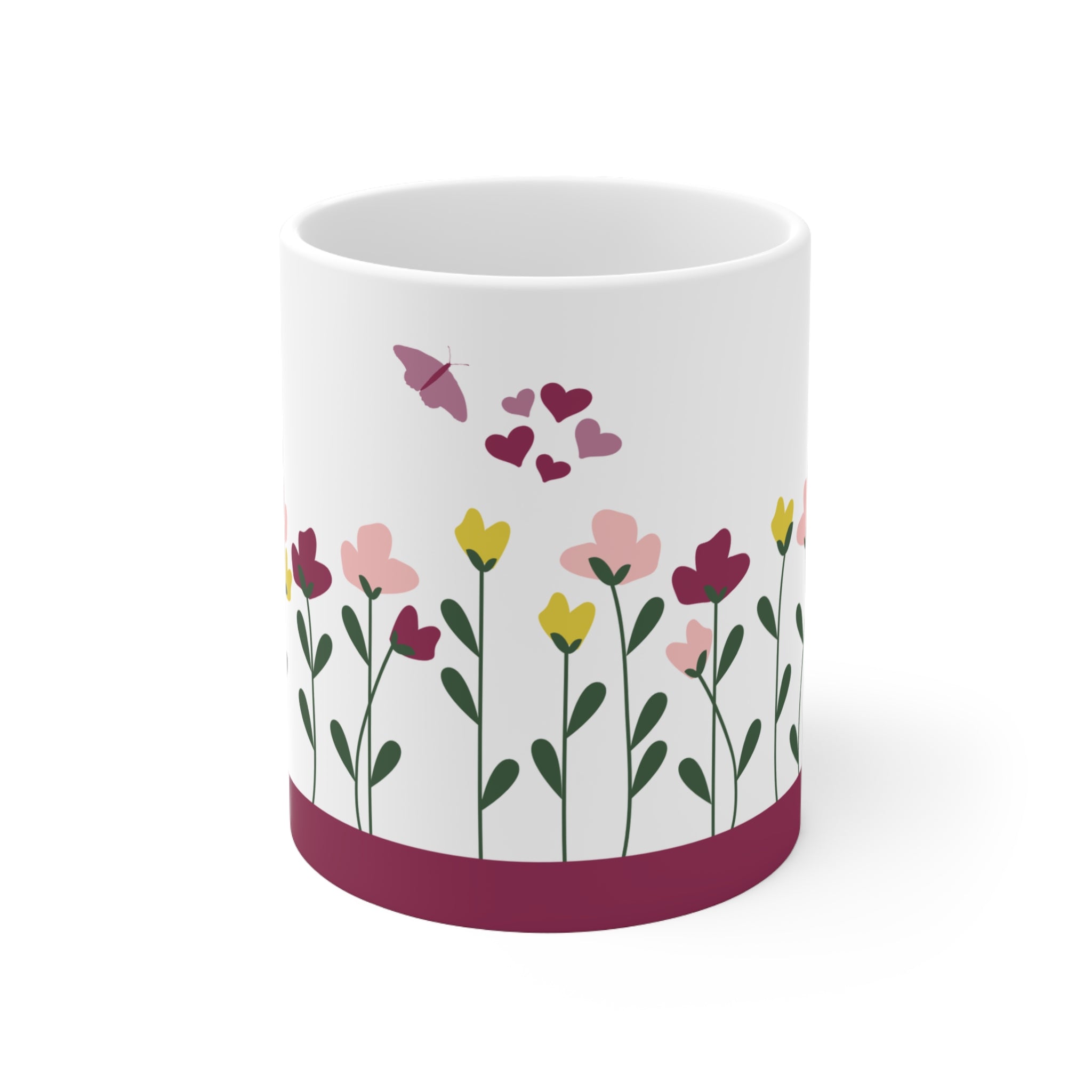 Floral Mug — Ceramic Coffee Cup
