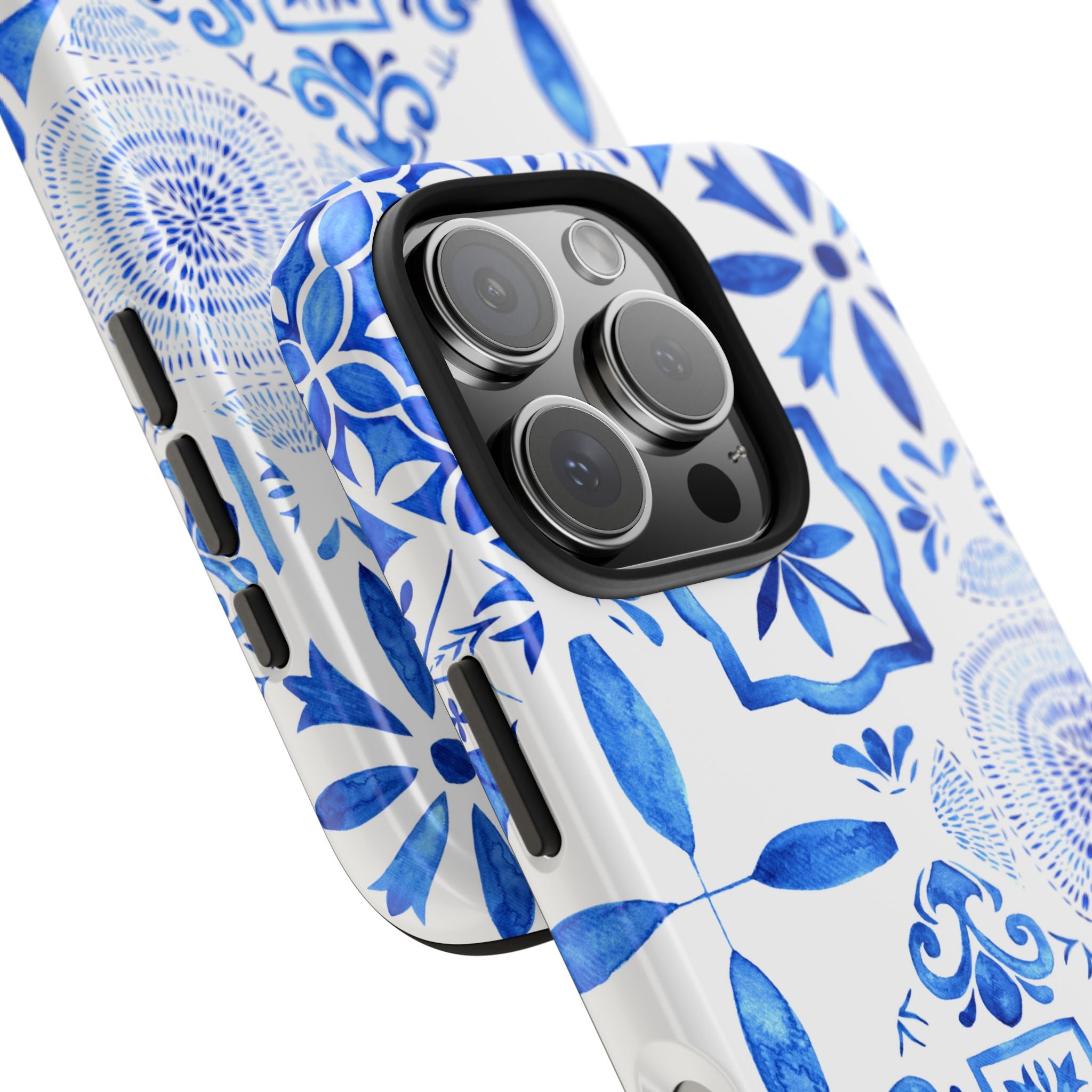 iPhone Case Pastel Santorini Inspired Blue White