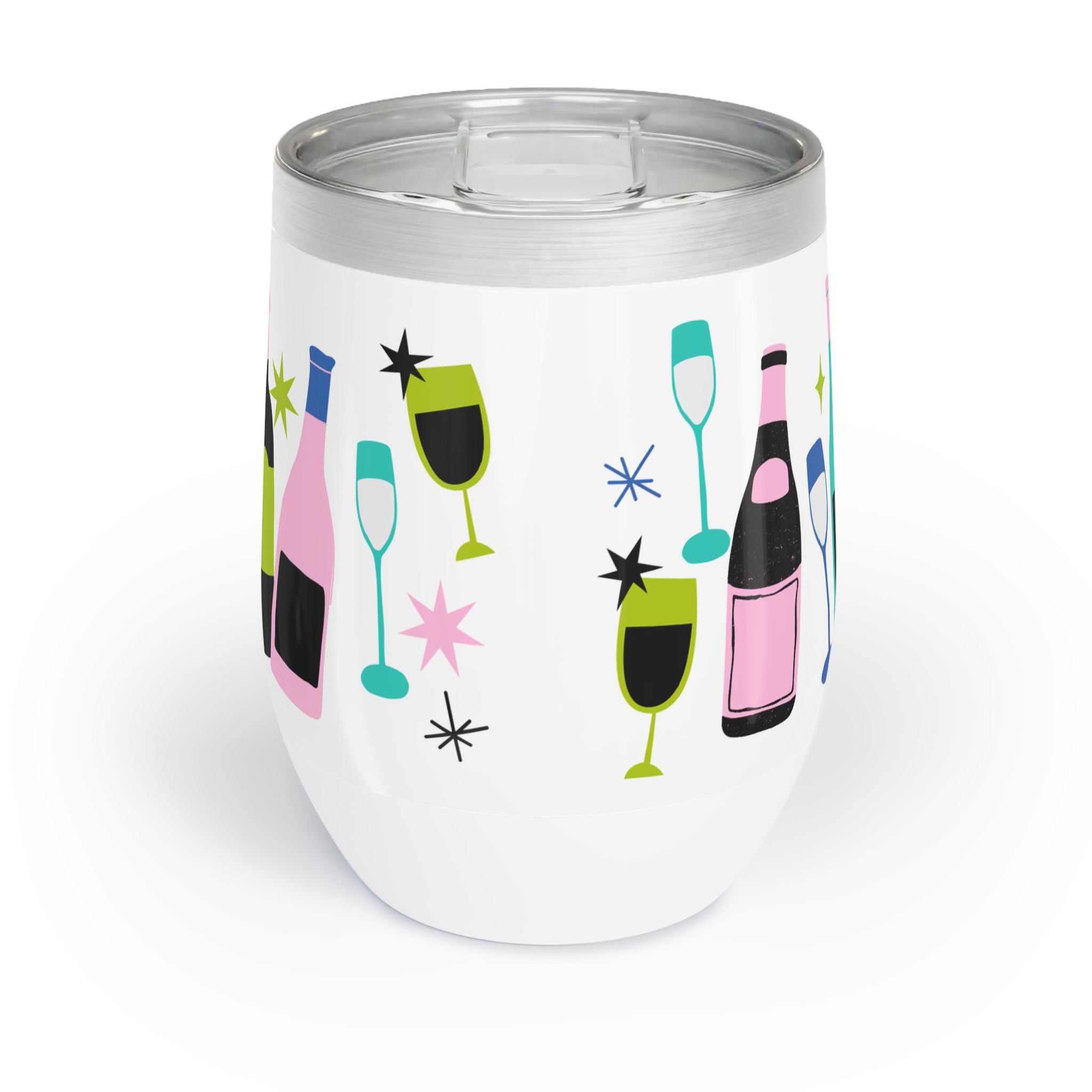 Chill Wine Tumbler - Colourful Wine Design