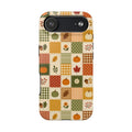 iPhone Case - Patchwork Orange Green Halloween Theme