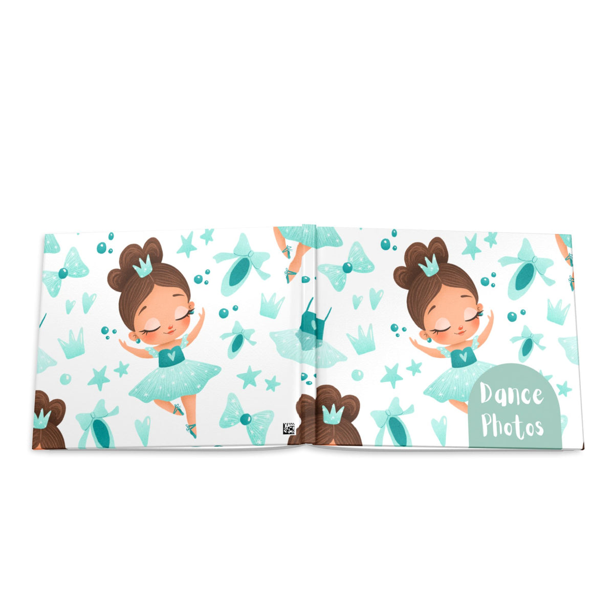 Teal Ballerina Dance Photos Hardcover A4 Photo Book — Keepsake Yearbook Memory Album DIY