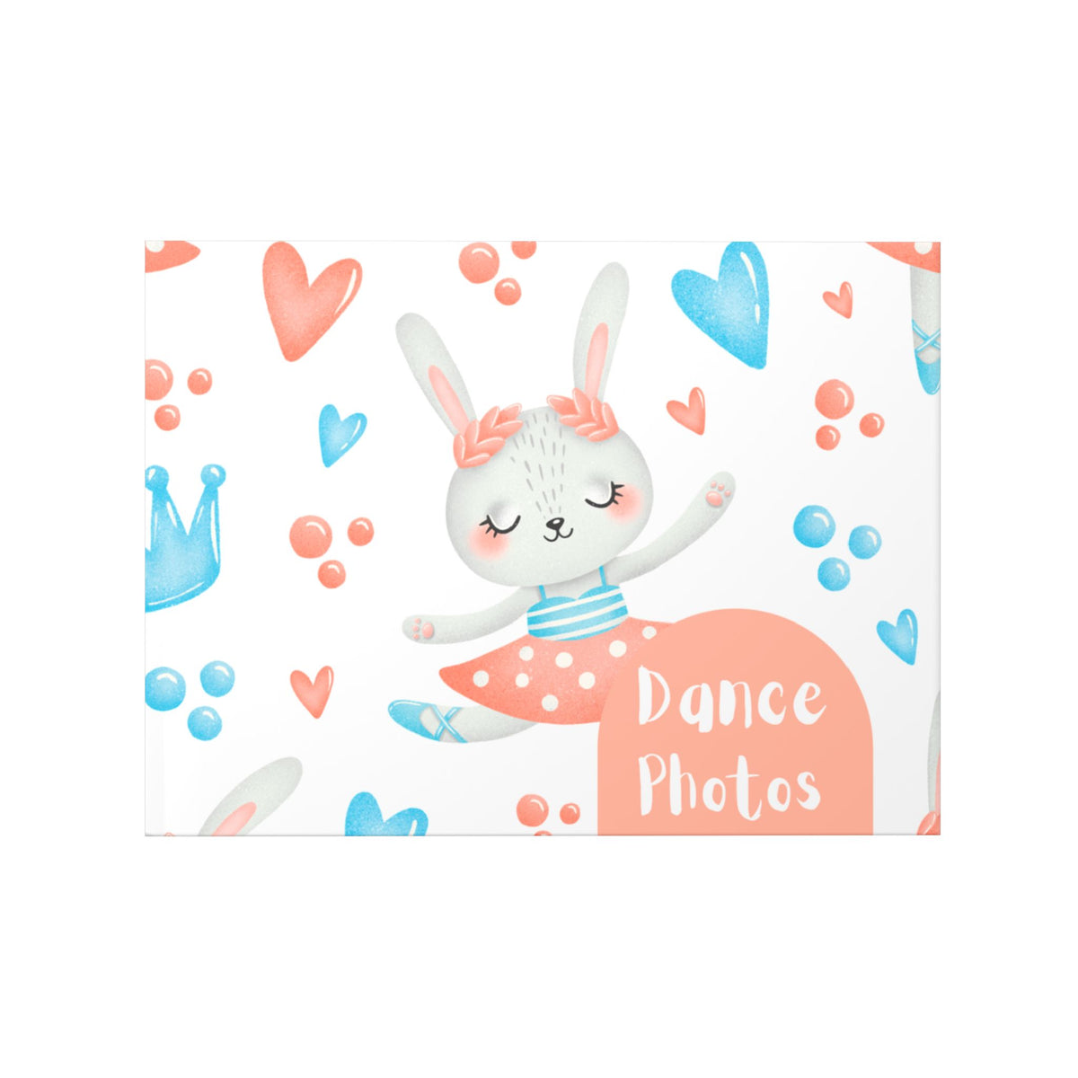 Cute Rabbit Bunny Ballerina Dance Photos Hardcover A4 Photo Book — Keepsake Yearbook Memory Album DIY