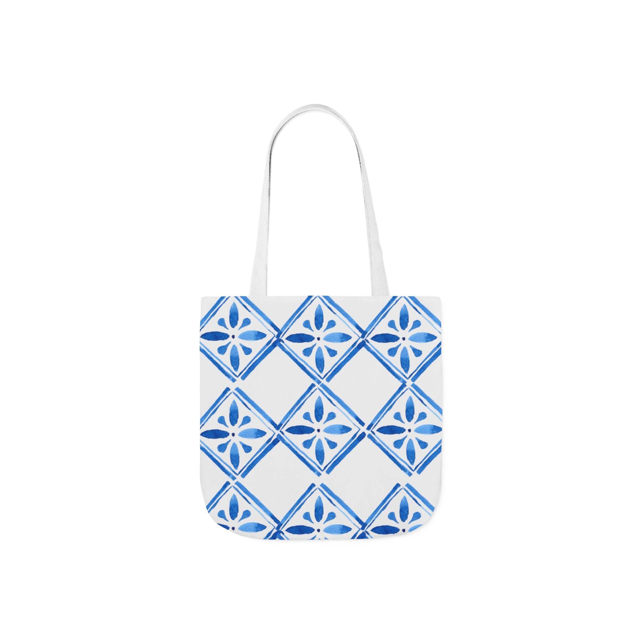 Canvas Tote Bag — Santorini Inspired Beach-Ready Shopper