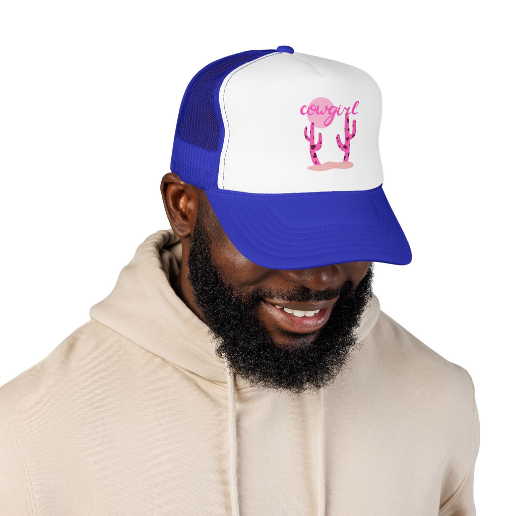 Cowgirl Cactus Print Foam Trucker Hat