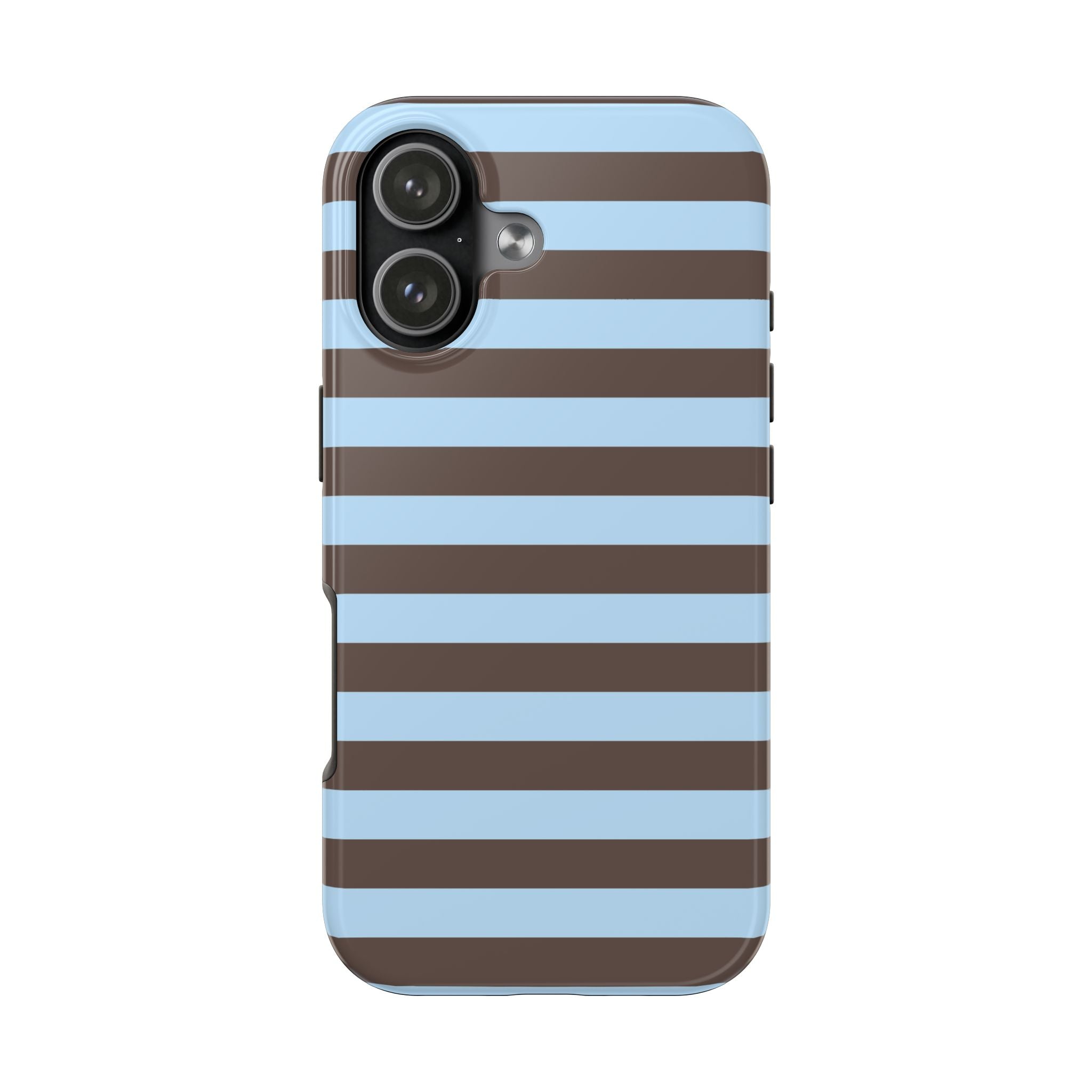 iPhone Case Blue Brown Stripes
