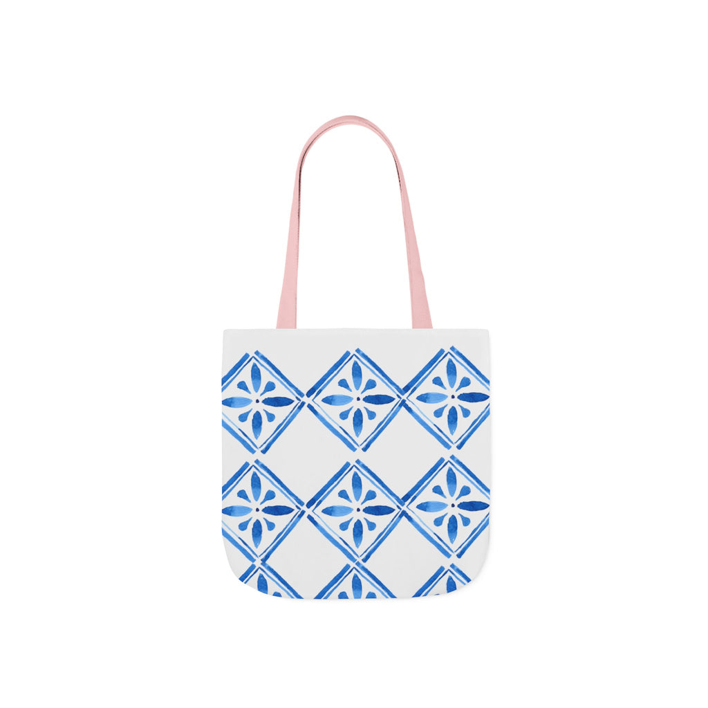 Canvas Tote Bag — Santorini Inspired Beach-Ready Shopper