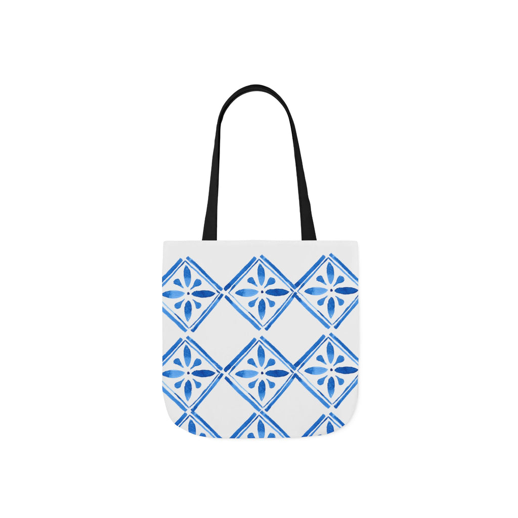 Canvas Tote Bag — Santorini Inspired Beach-Ready Shopper