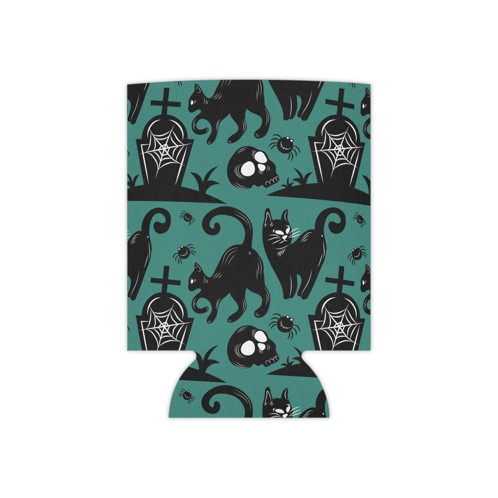 Halloween Black Cats Can Cooler –Fall Autumn Halloween