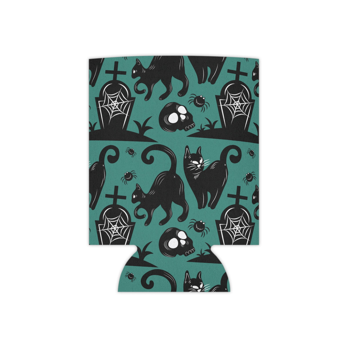 Halloween Black Cats Can Cooler –Fall Autumn Halloween