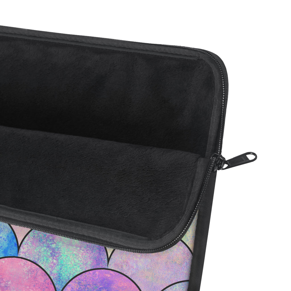 Pastel Shimmer Shells Laptop Sleeve - Protective Neoprene Cover
