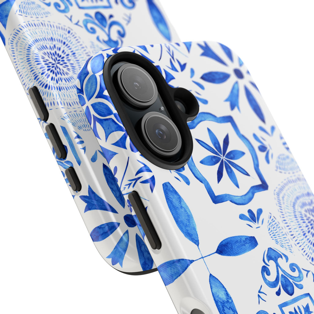iPhone Case Pastel Santorini Inspired Blue White