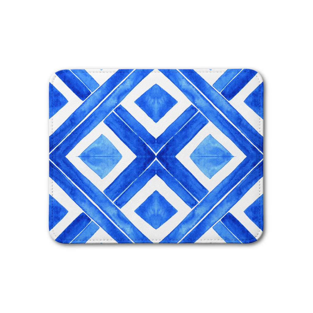 Portuguese Azulejo Tile Blue Leather Placemat - Table Decor