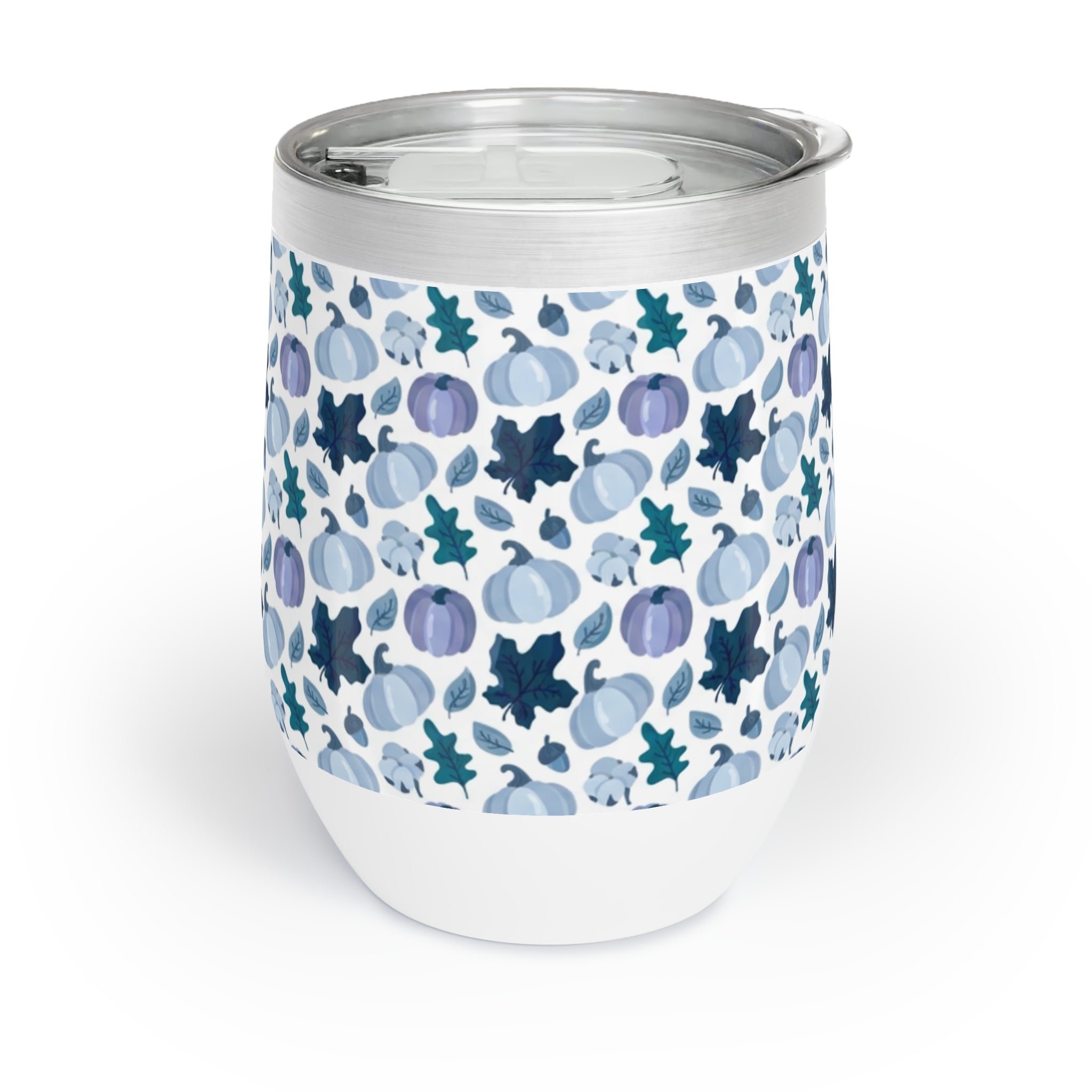 Blue Pumpkin Fall Chill Wine Tumbler