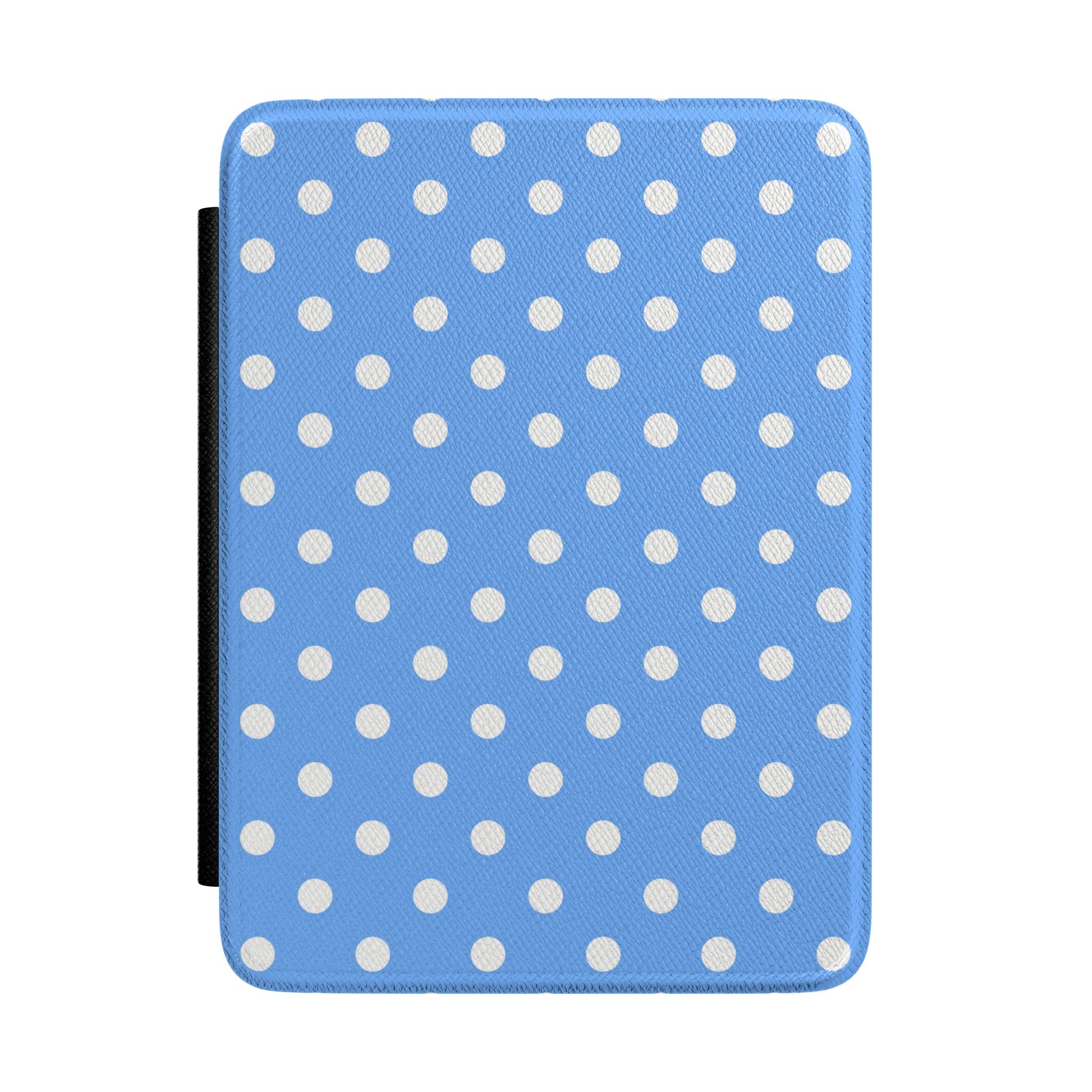 Blue White Polka Dot Kindle Case | BookTok