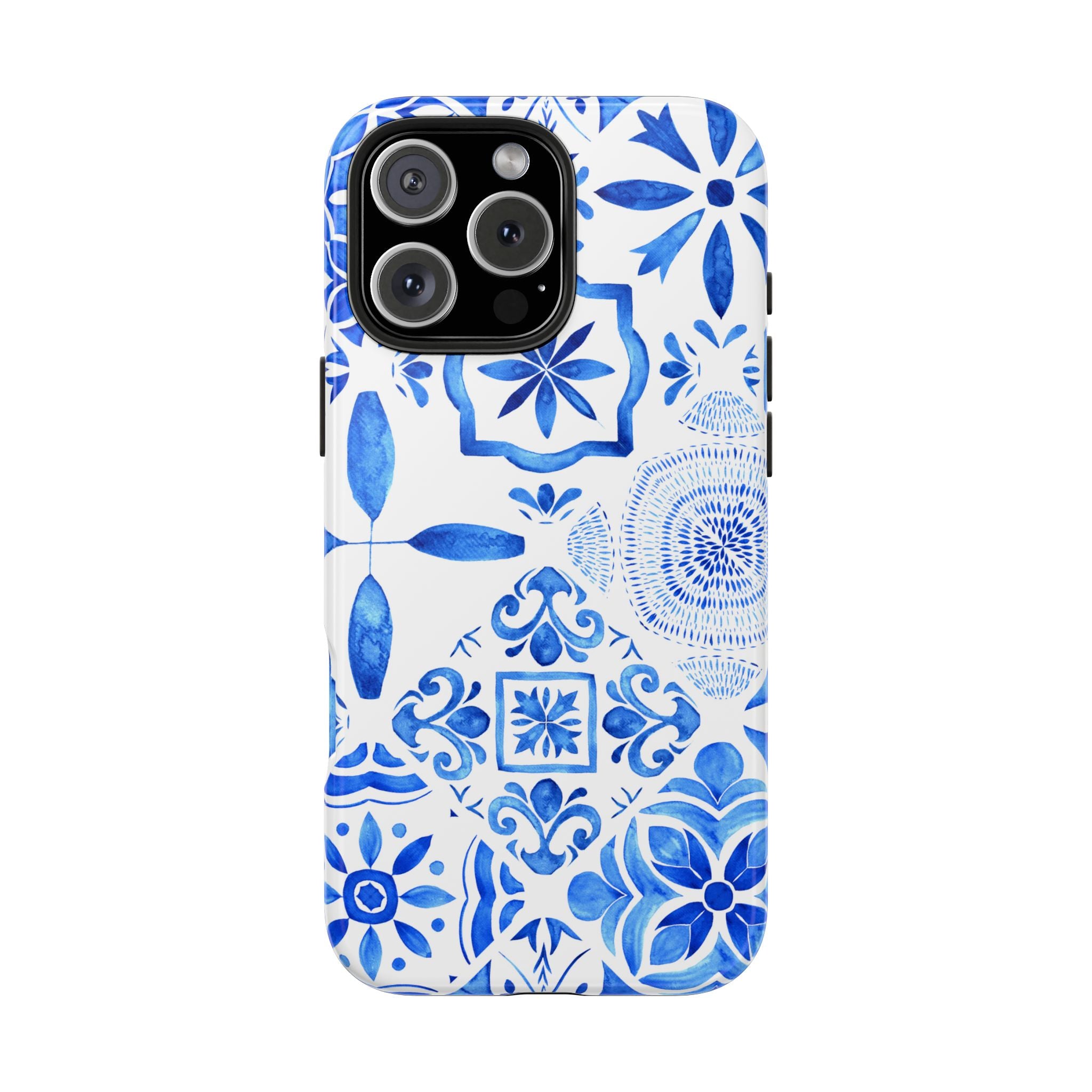 iPhone Case Pastel Santorini Inspired Blue White