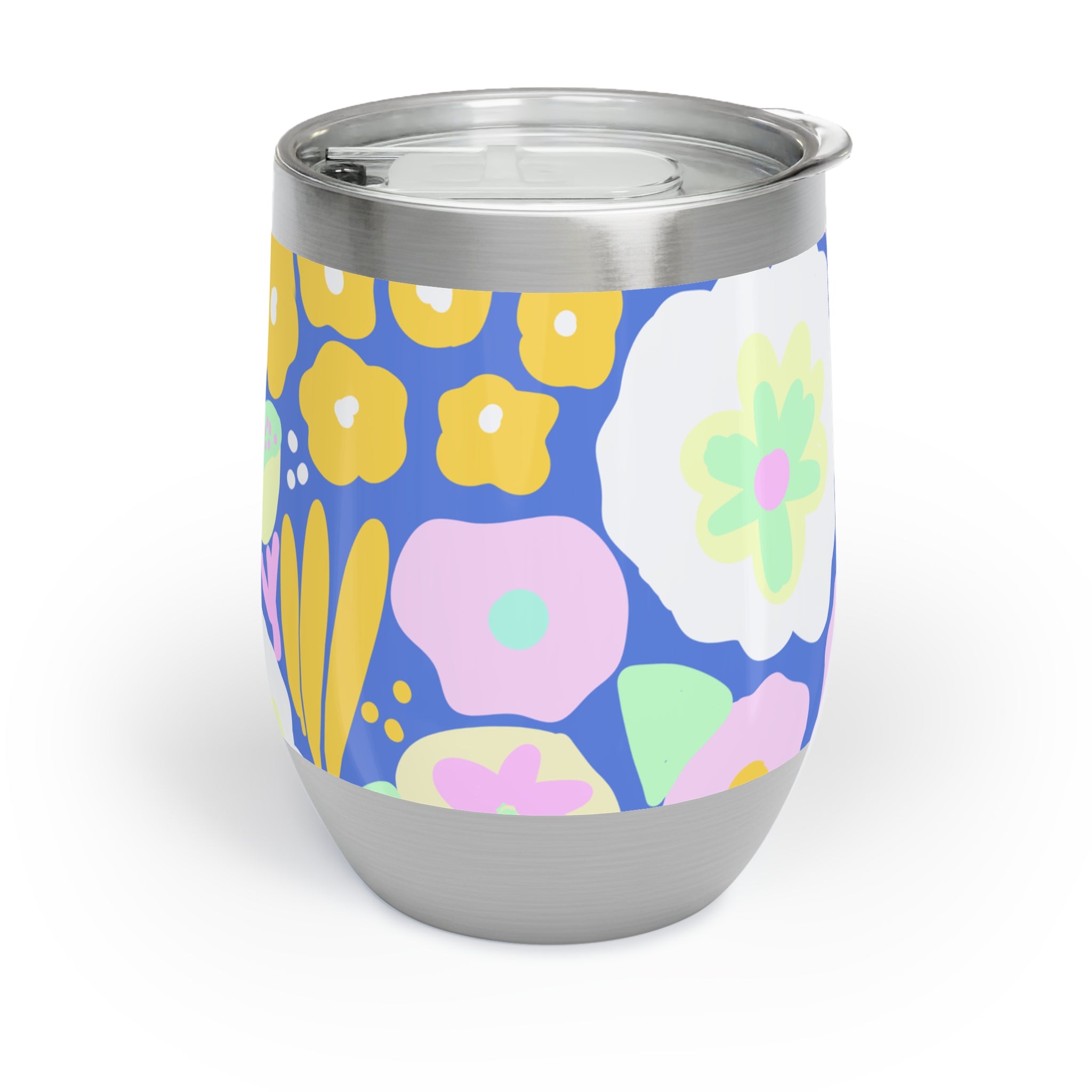 Chill Wine Tumbler - Colourful Floral Design