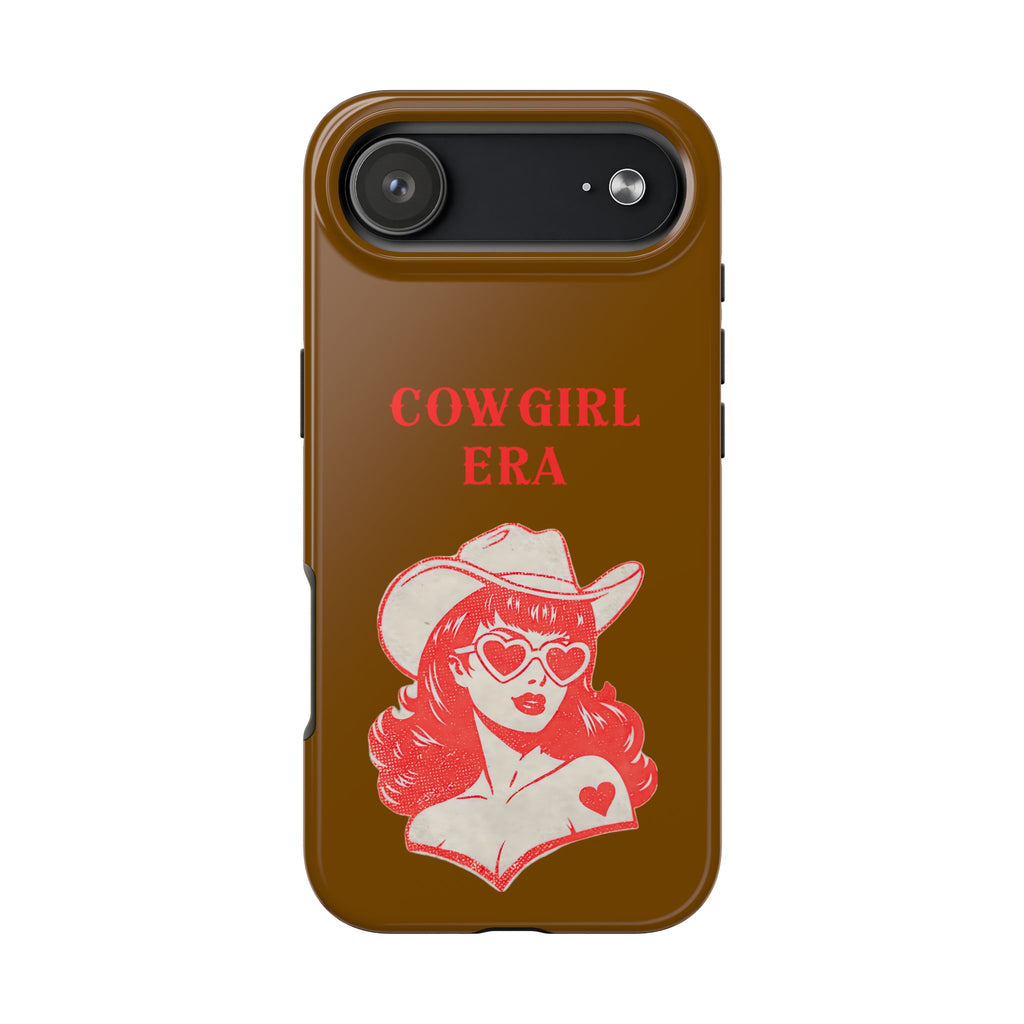 Ladies iPhone Case - Cowgirl Era Brown Red