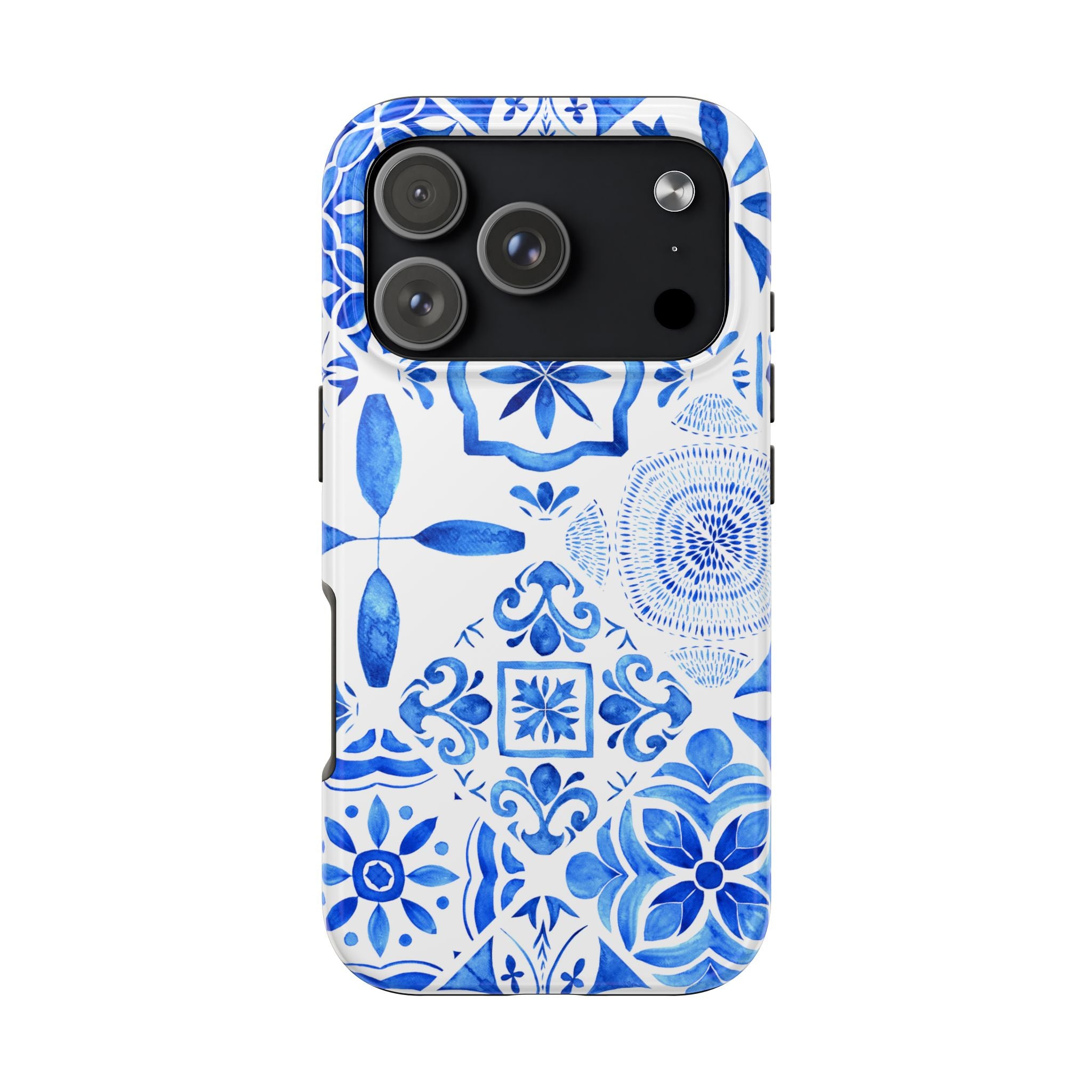 iPhone Case Pastel Santorini Inspired Blue White