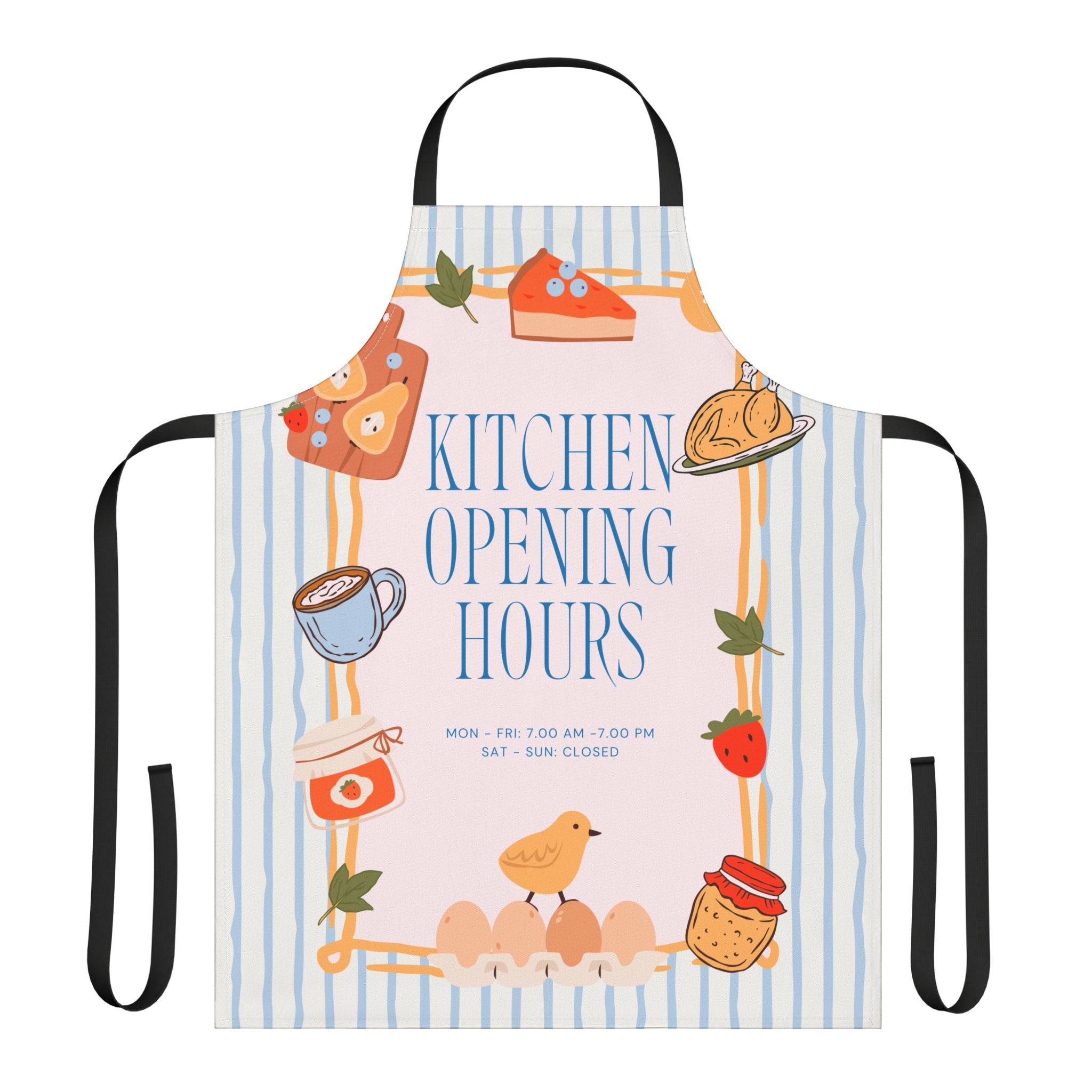 Opening Hours Funny Apron